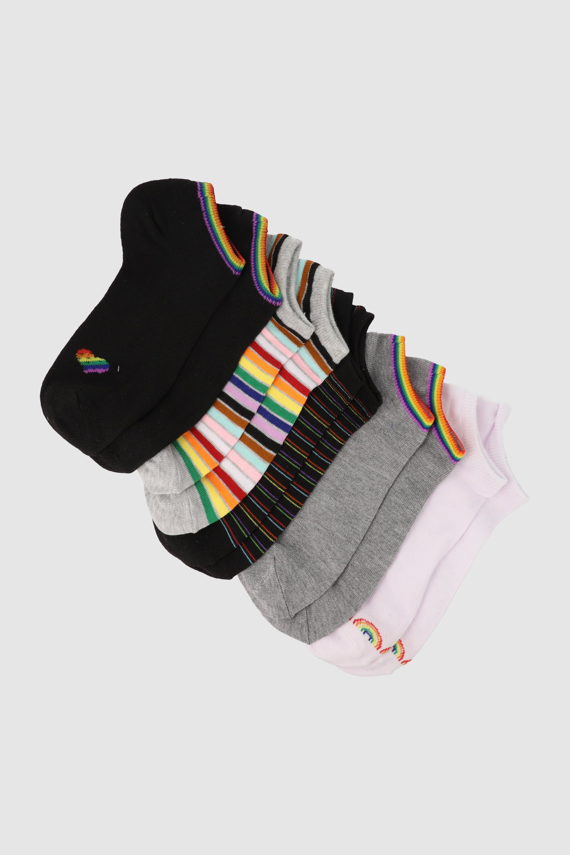Set of 5 Pride socks Black Combo