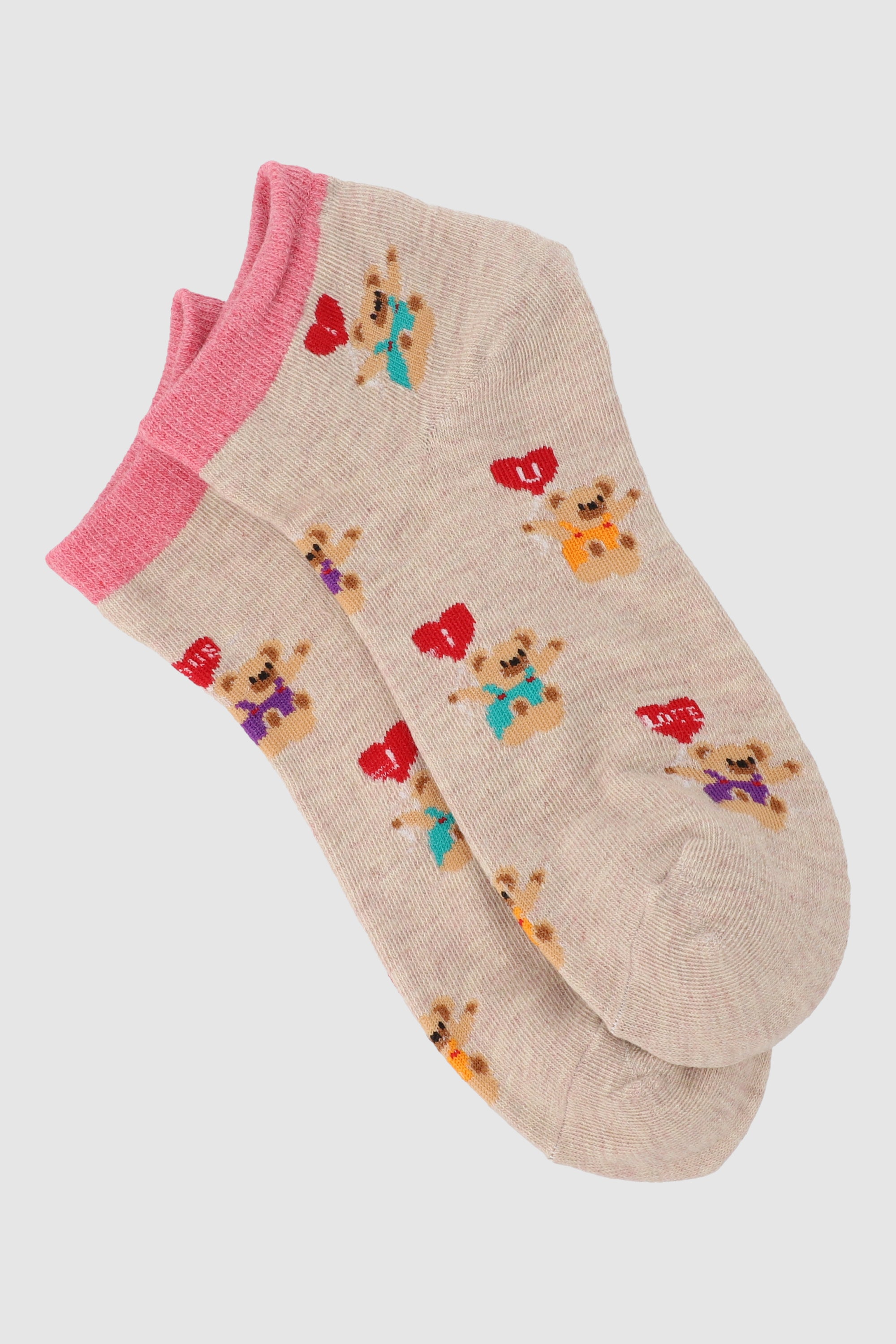 Tin of bear with hearts Rosa Combo
