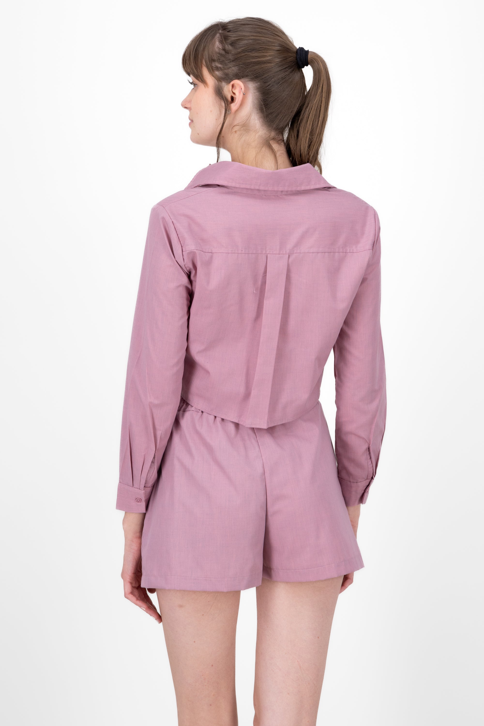 Lisa long sleeve crap shirt PINK