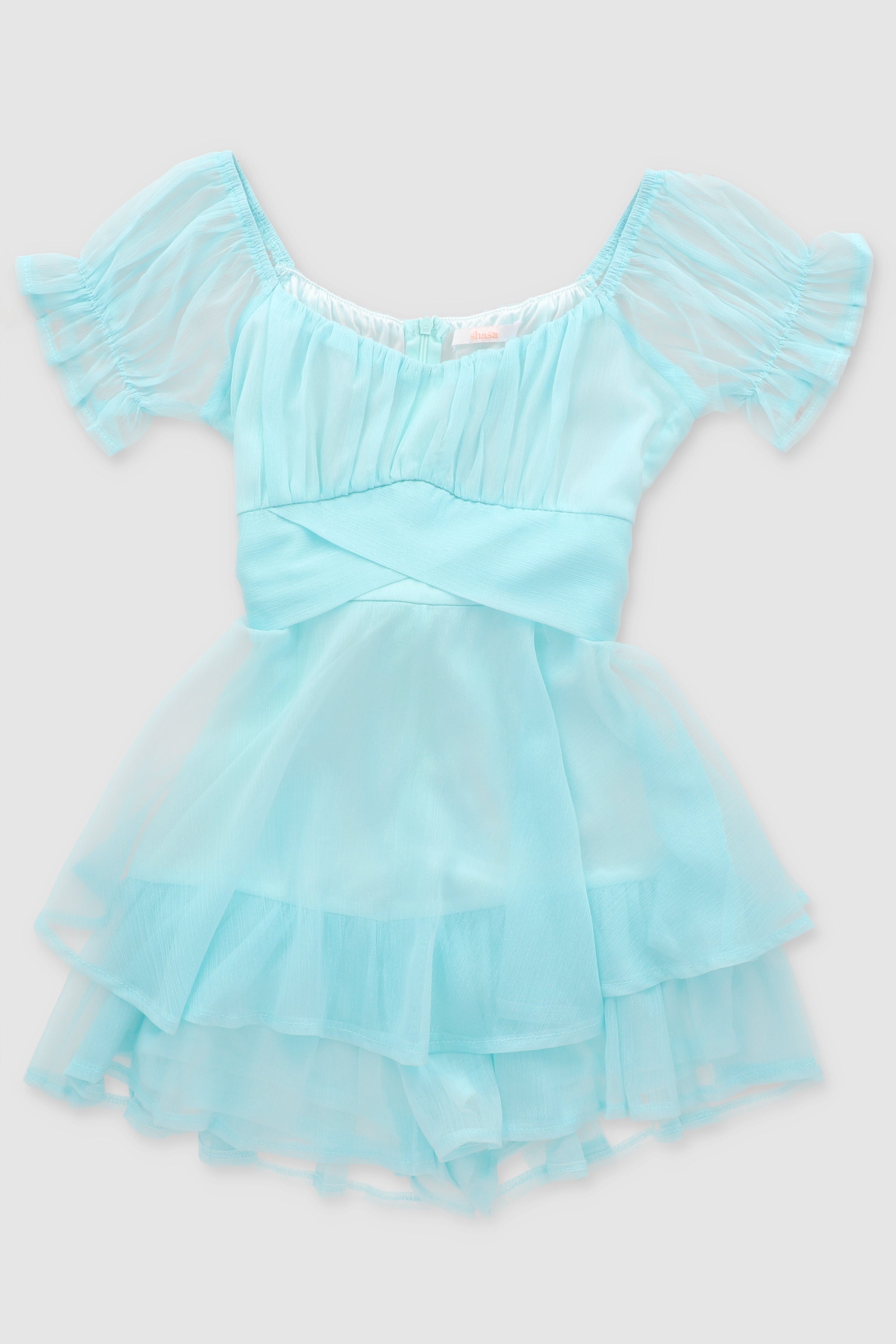 Romper olanes lurex AZUL PASTEL