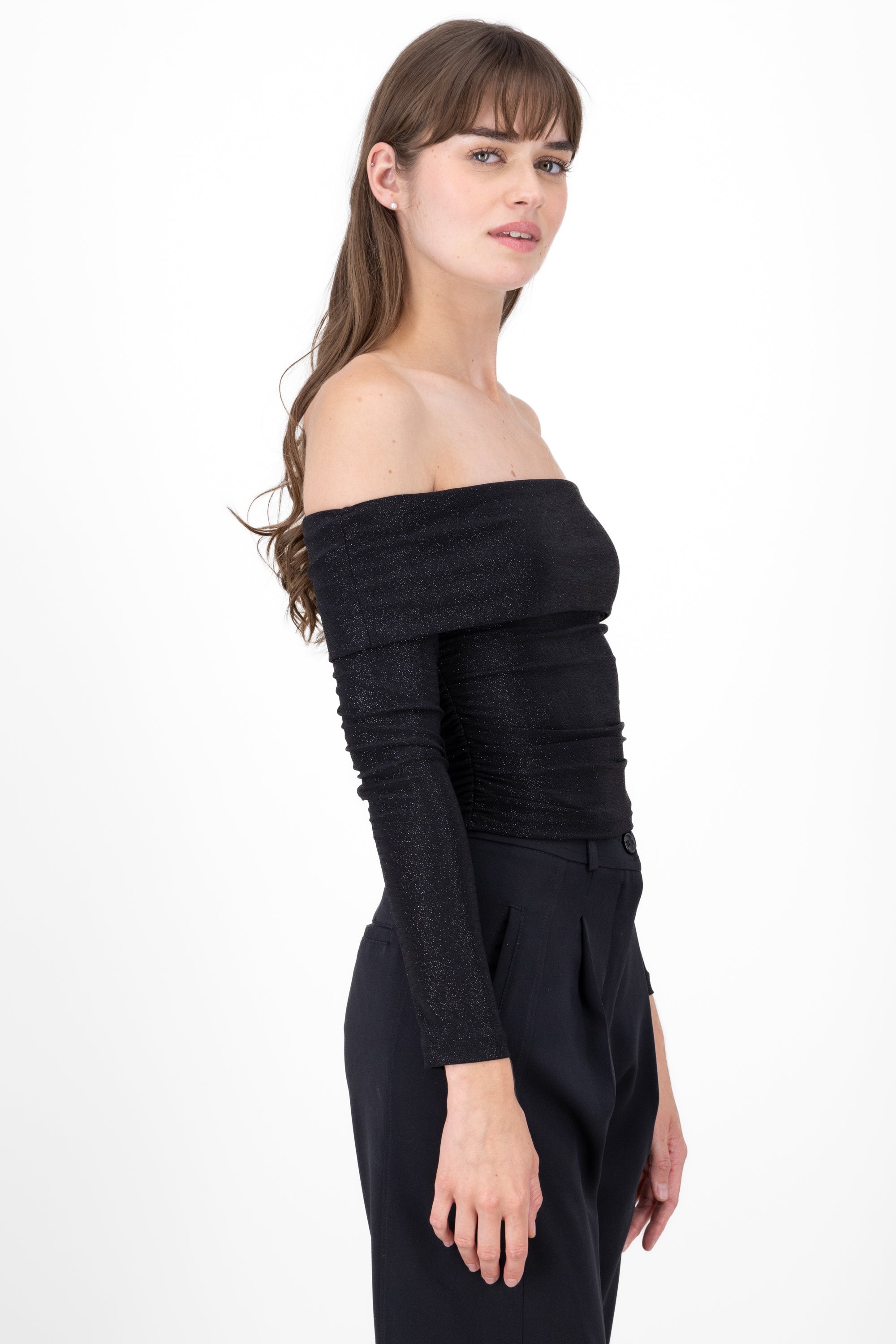 Shoulderless shine BLACK