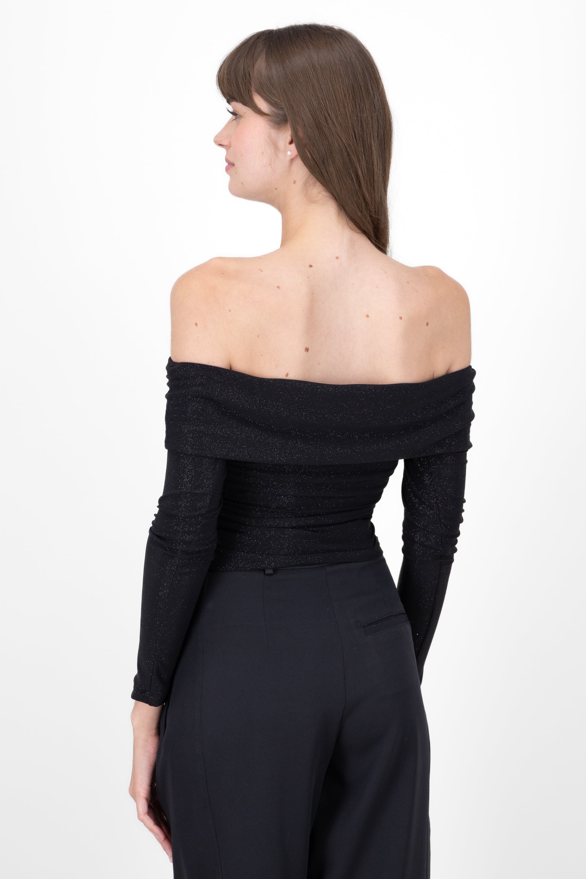 Shoulderless shine BLACK