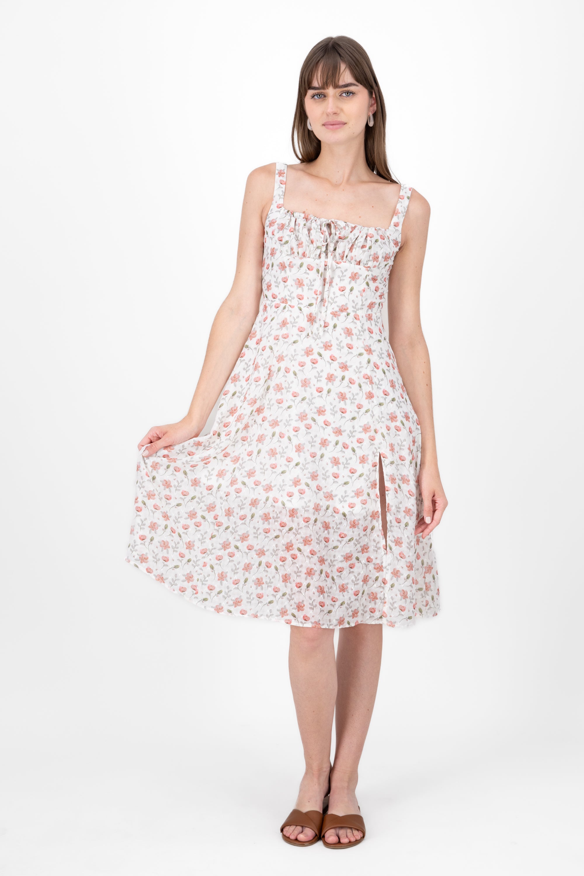Flower dress with opening Rosa Combo