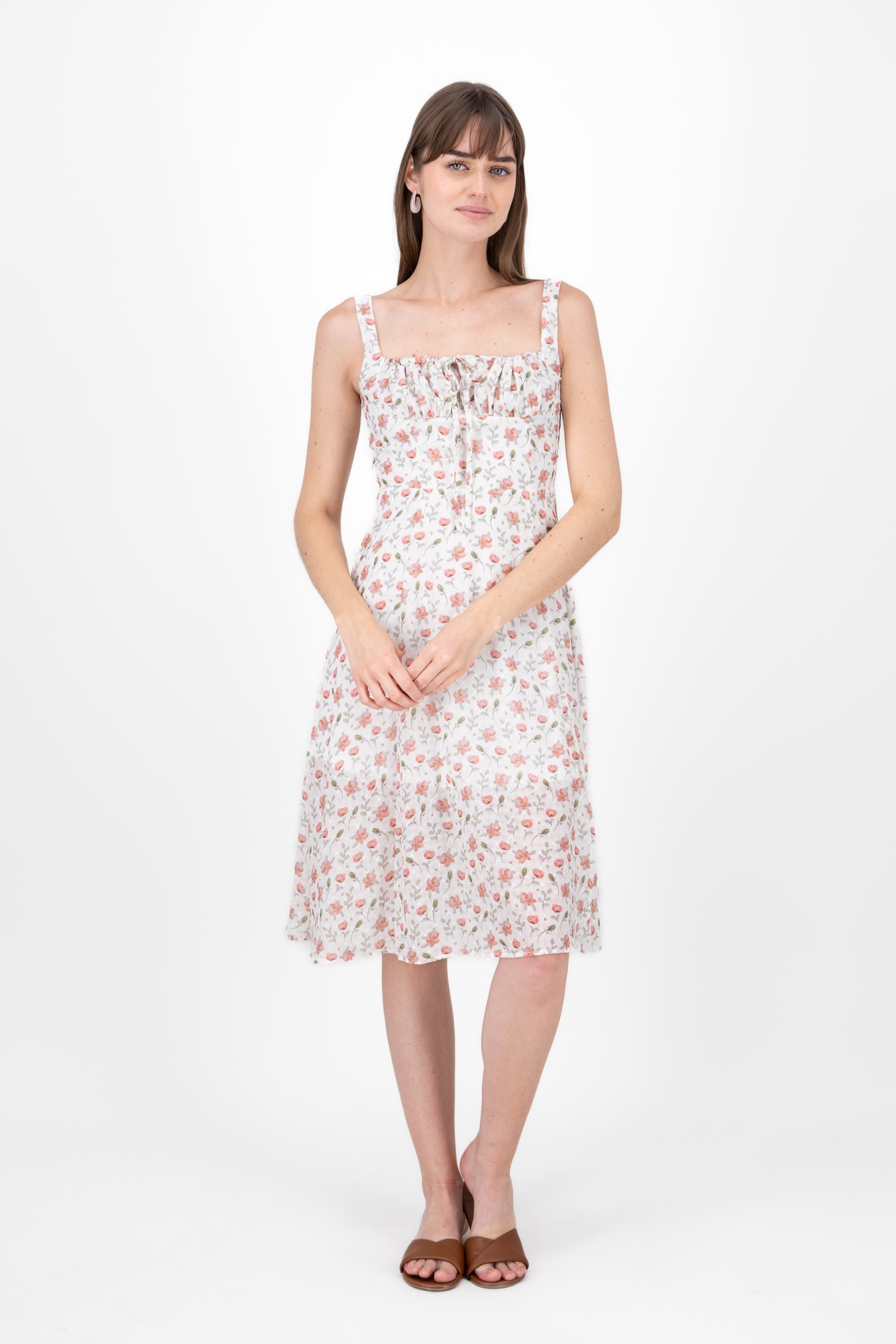 Flower dress with opening Rosa Combo