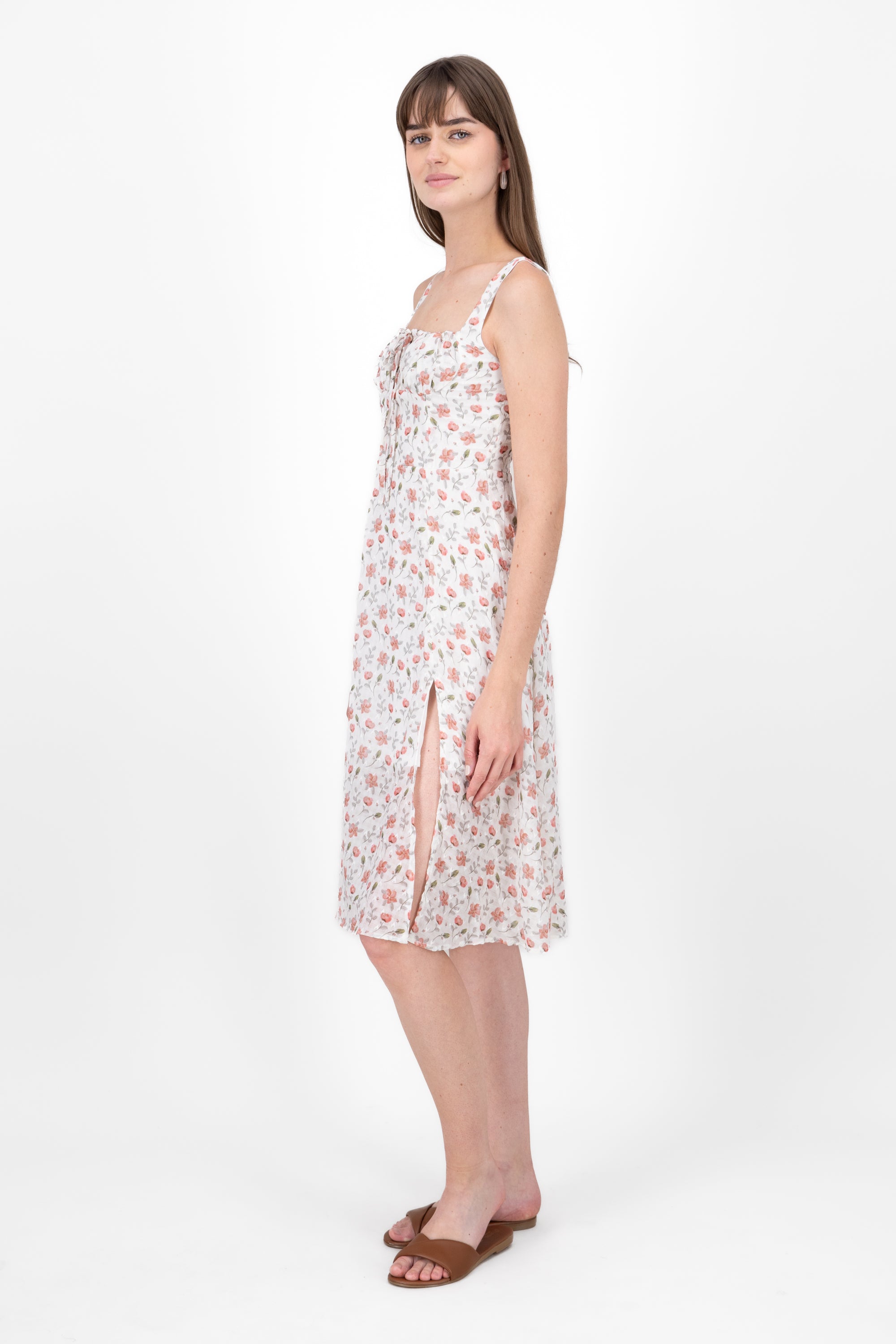 Flower dress with opening Rosa Combo
