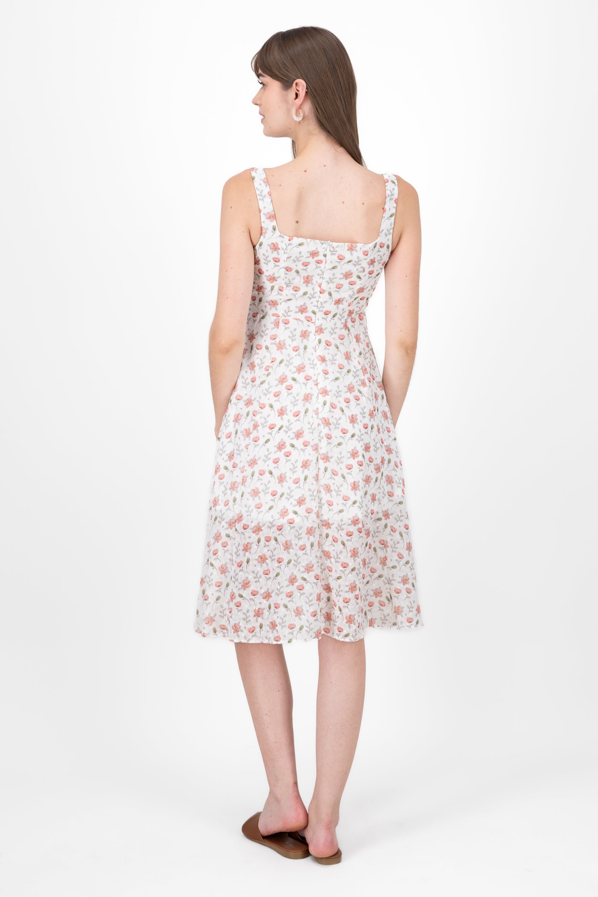 Flower dress with opening Rosa Combo