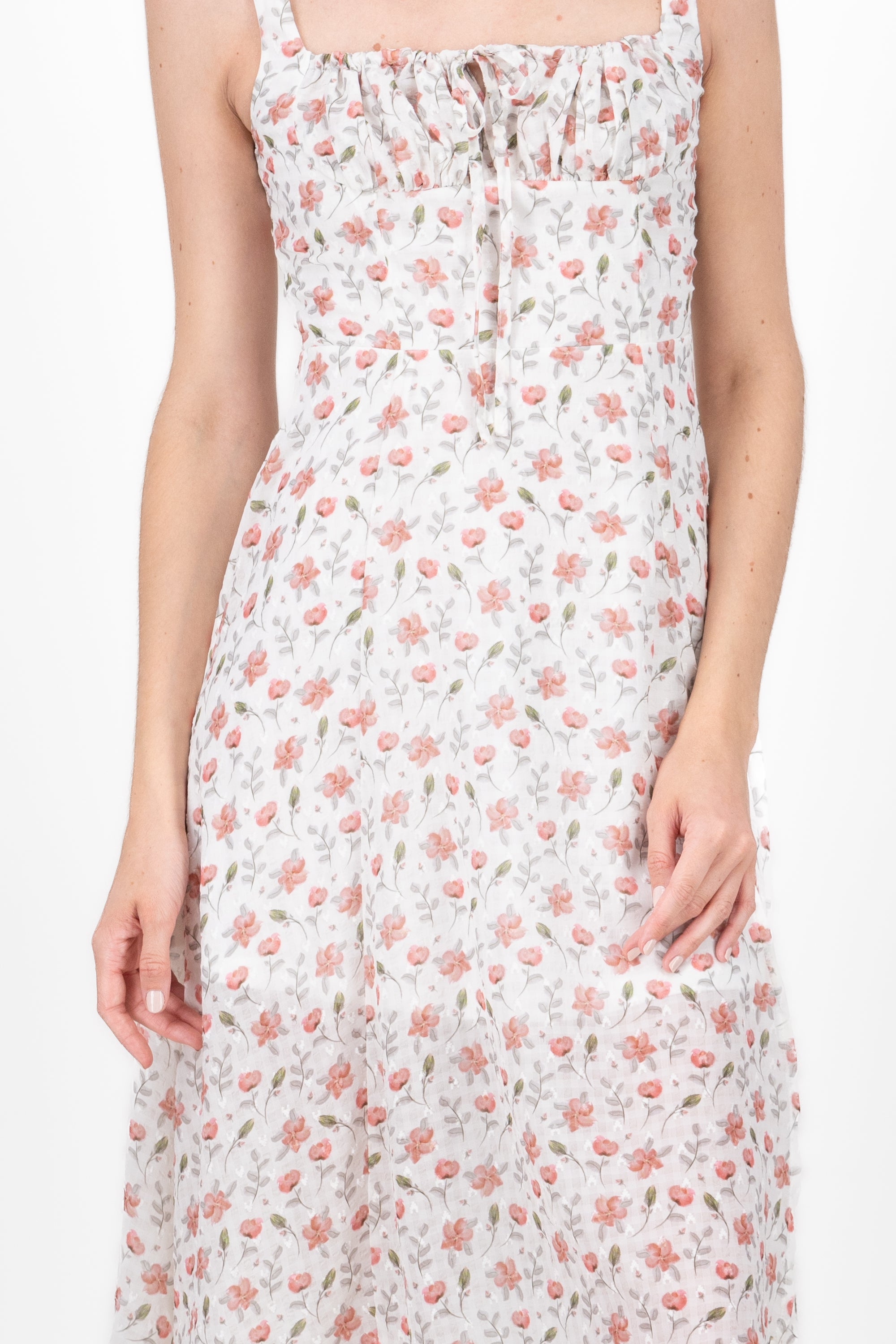 Flower dress with opening Rosa Combo
