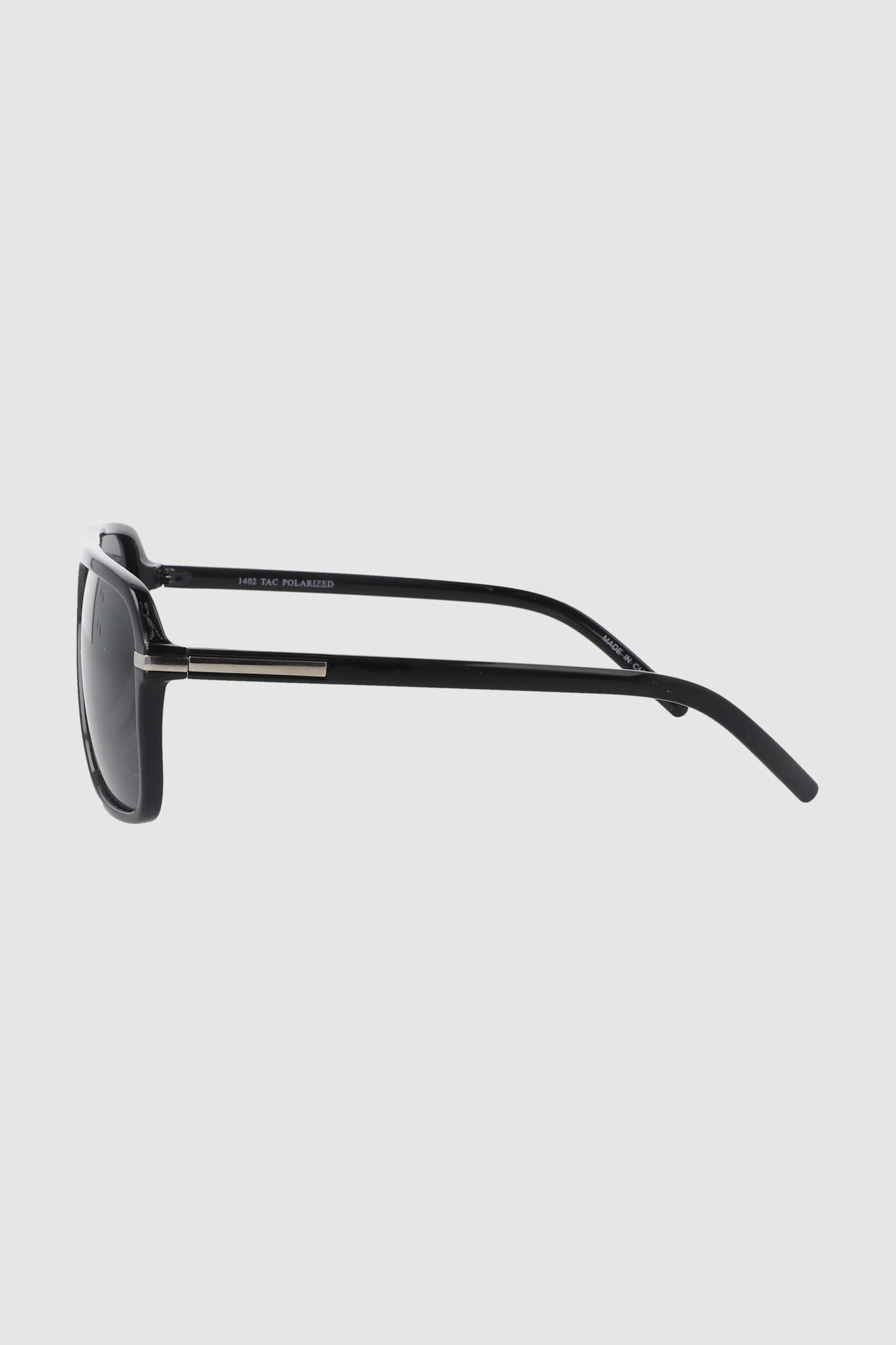 Retro Metal Detail Aviator Lenses BLACK