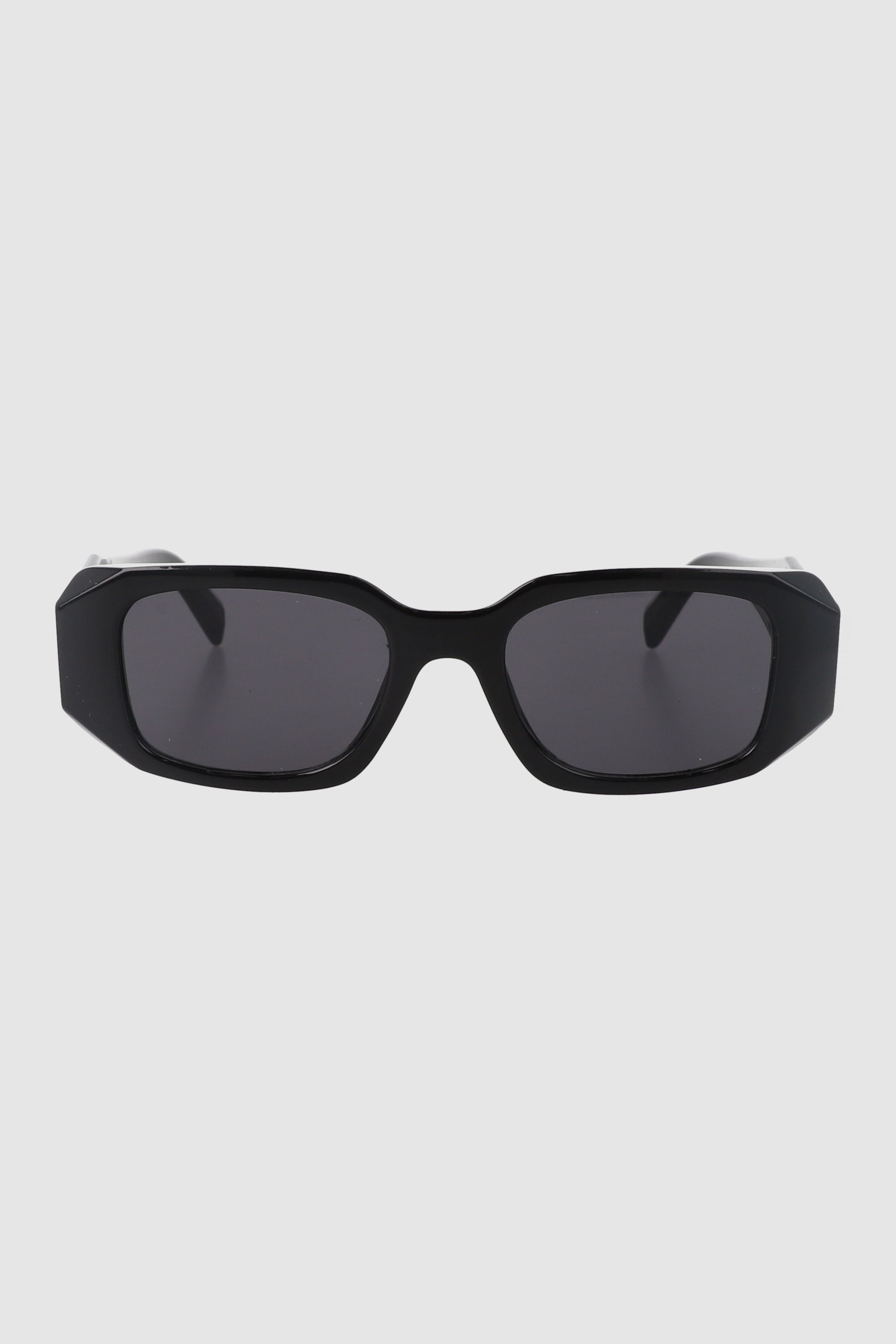 Geometric arm rectangle lenses BLACK