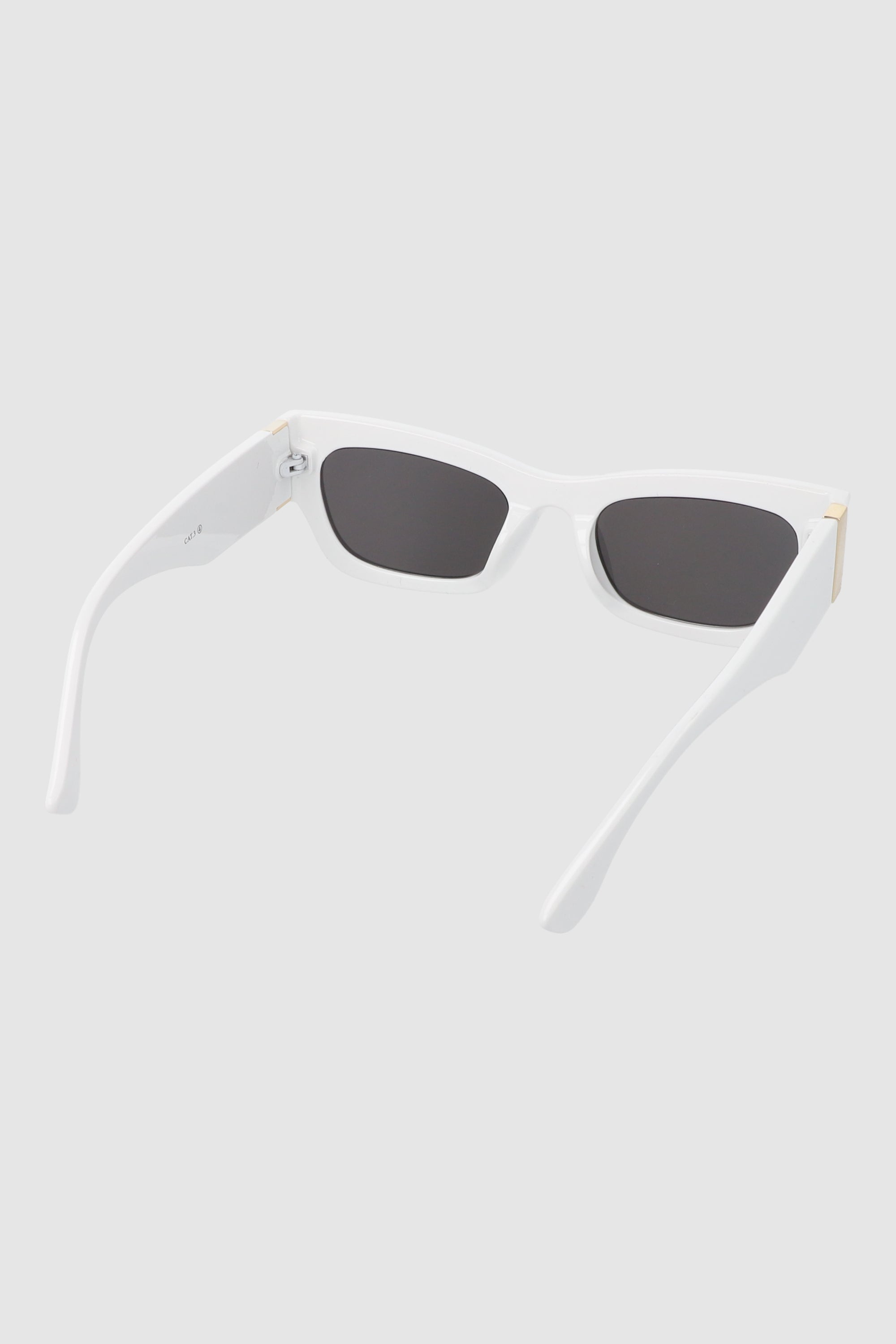 Rectangle lenses Metal Detail WHITE