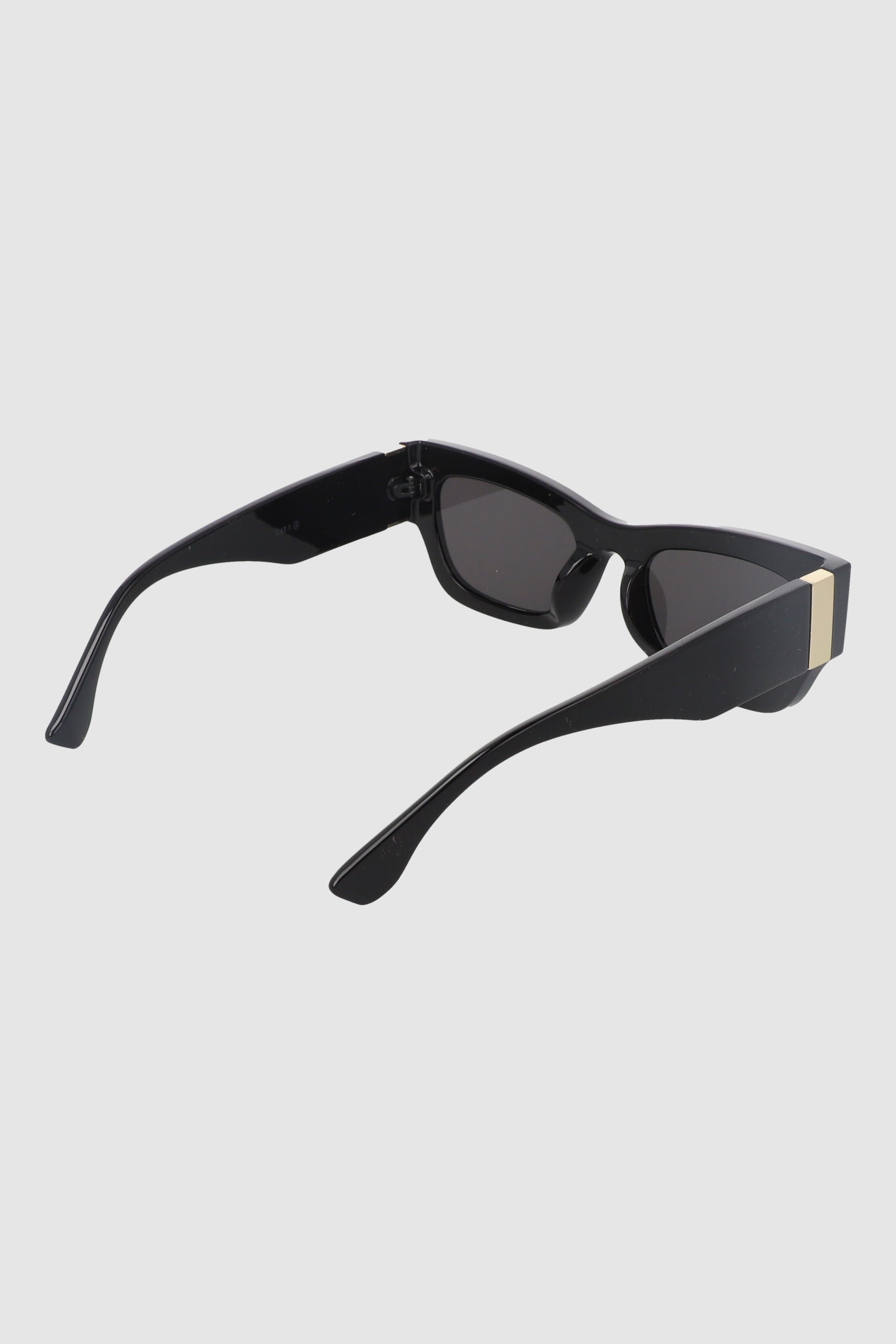 Rectangle lenses Metal Detail BLACK