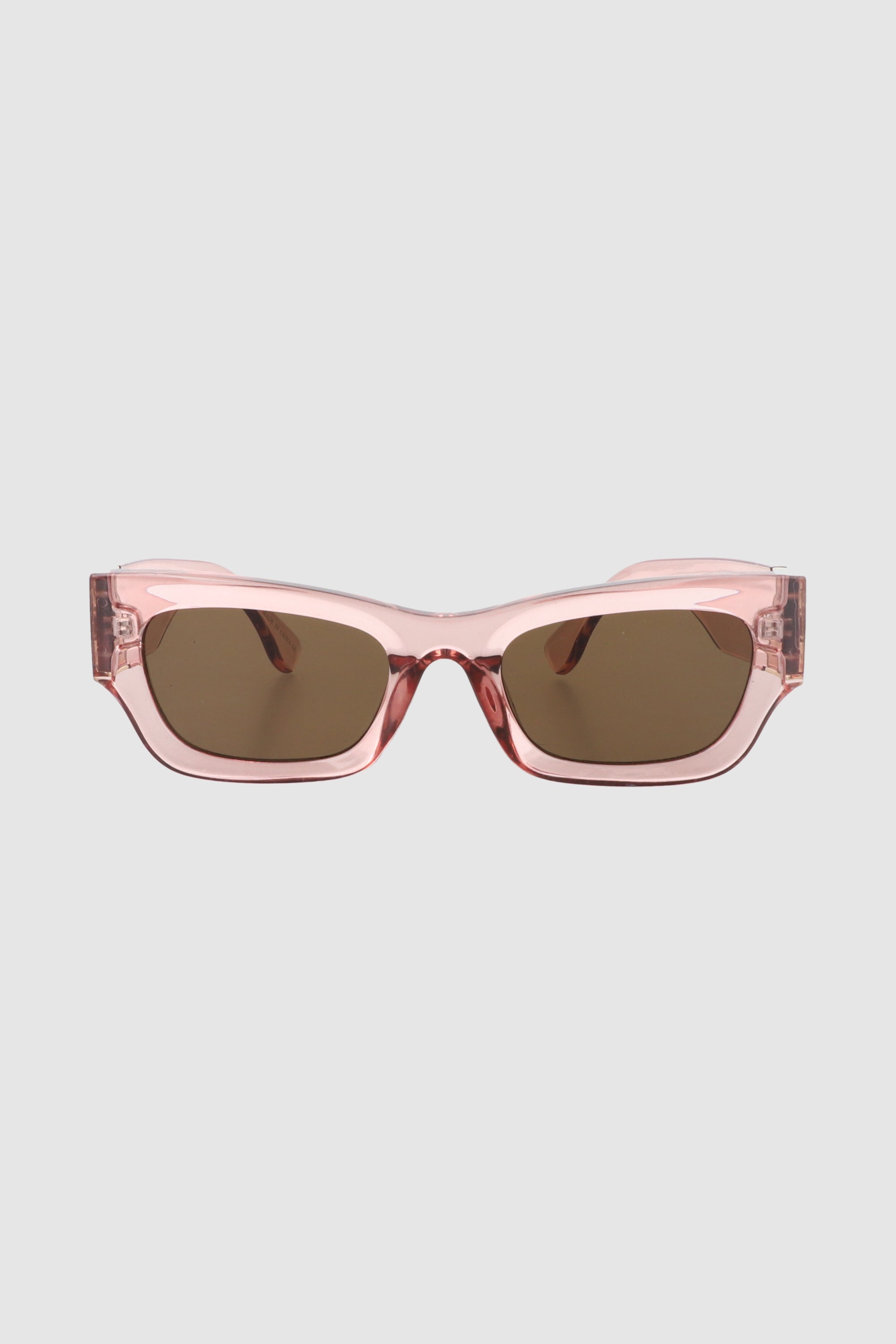 Rectangle lenses Metal Detail PINK