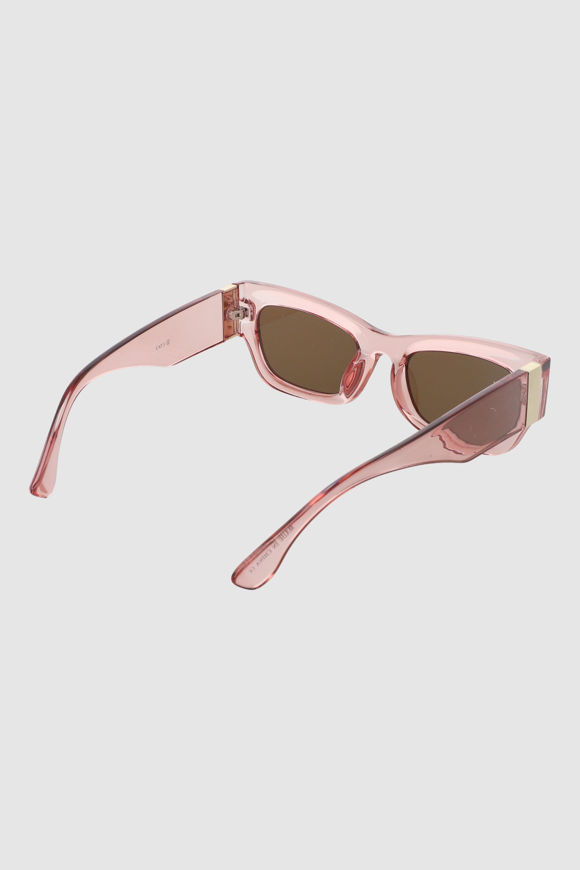 Rectangle lenses Metal Detail PINK