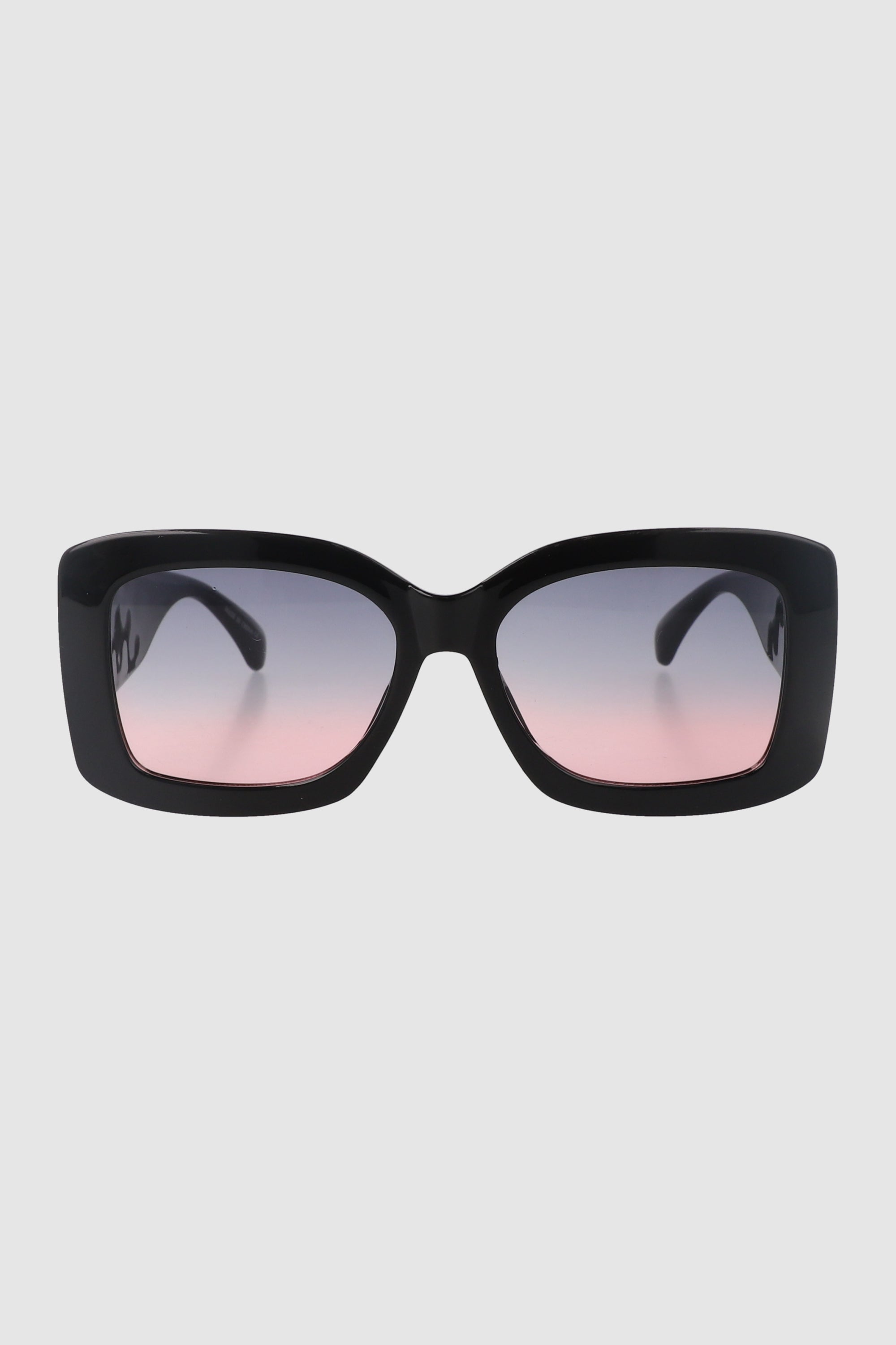 Lentes oversize brazo capitonado NEGRO COMBO