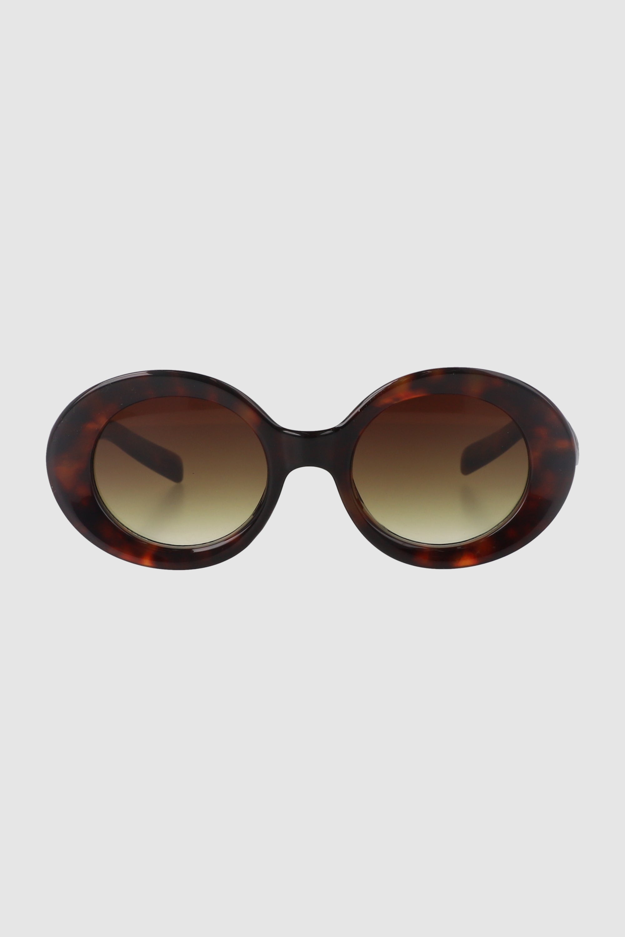 Chunky round lenses COFFEE