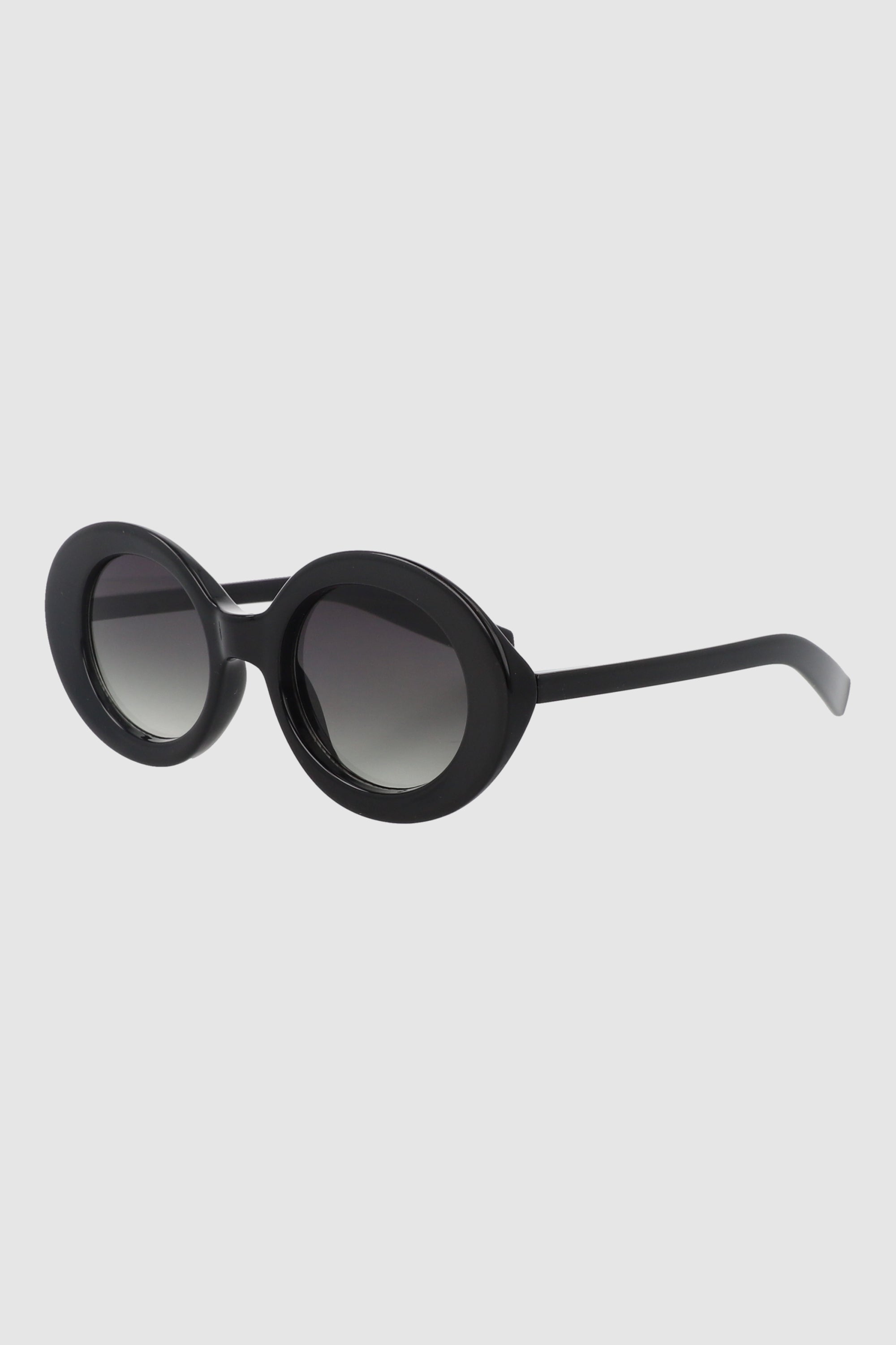 Chunky round lenses BLACK