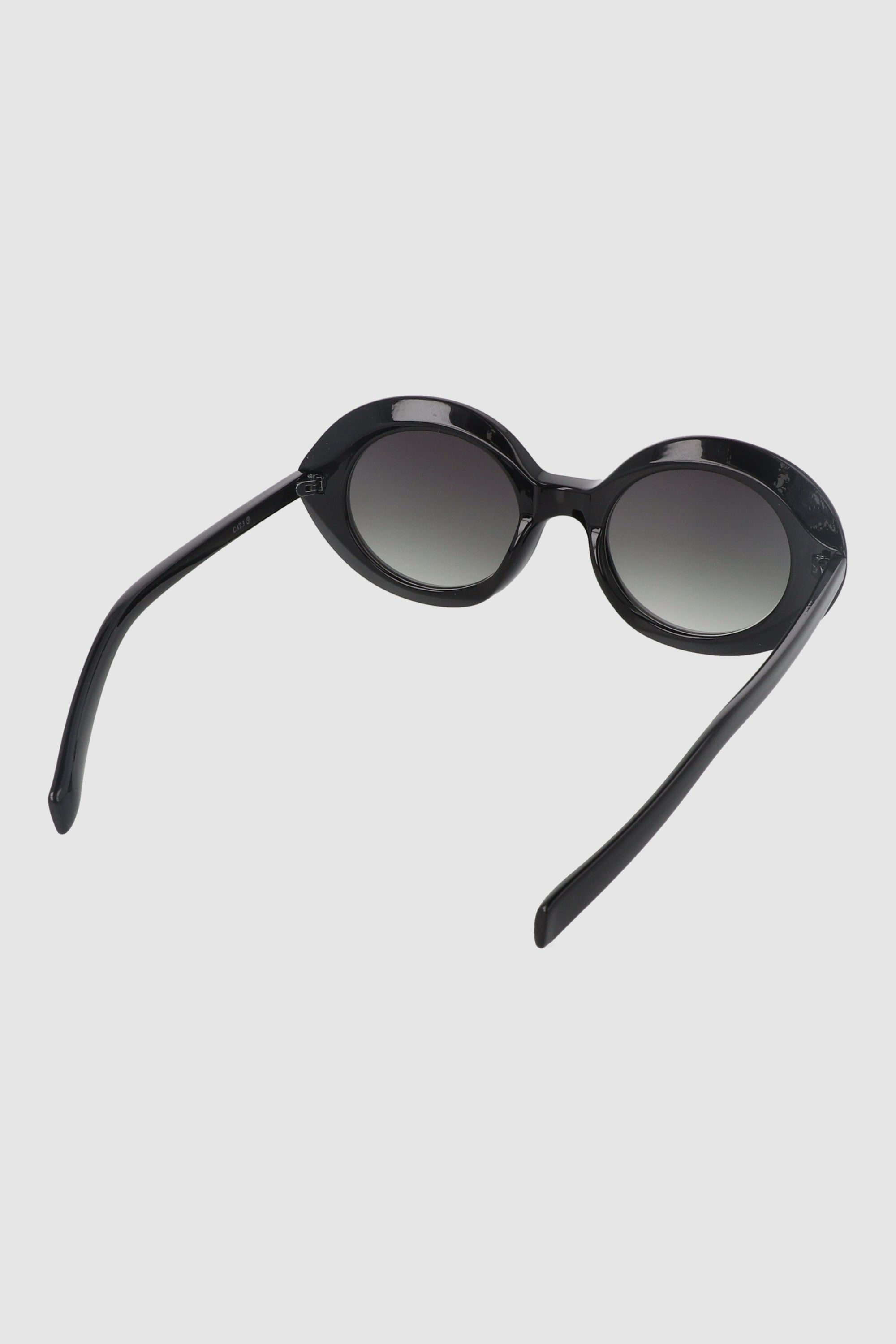 Chunky round lenses BLACK