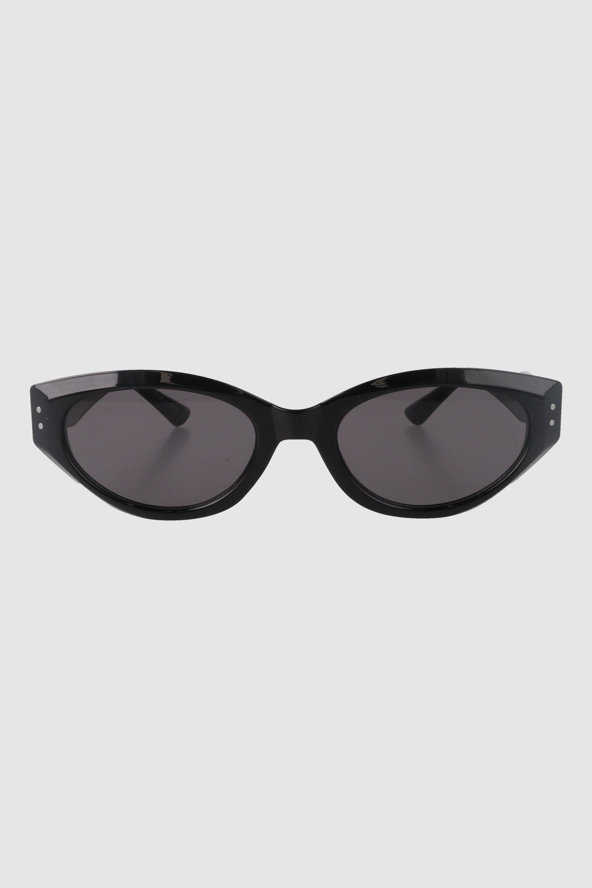 Oval cateye lenses BLACK