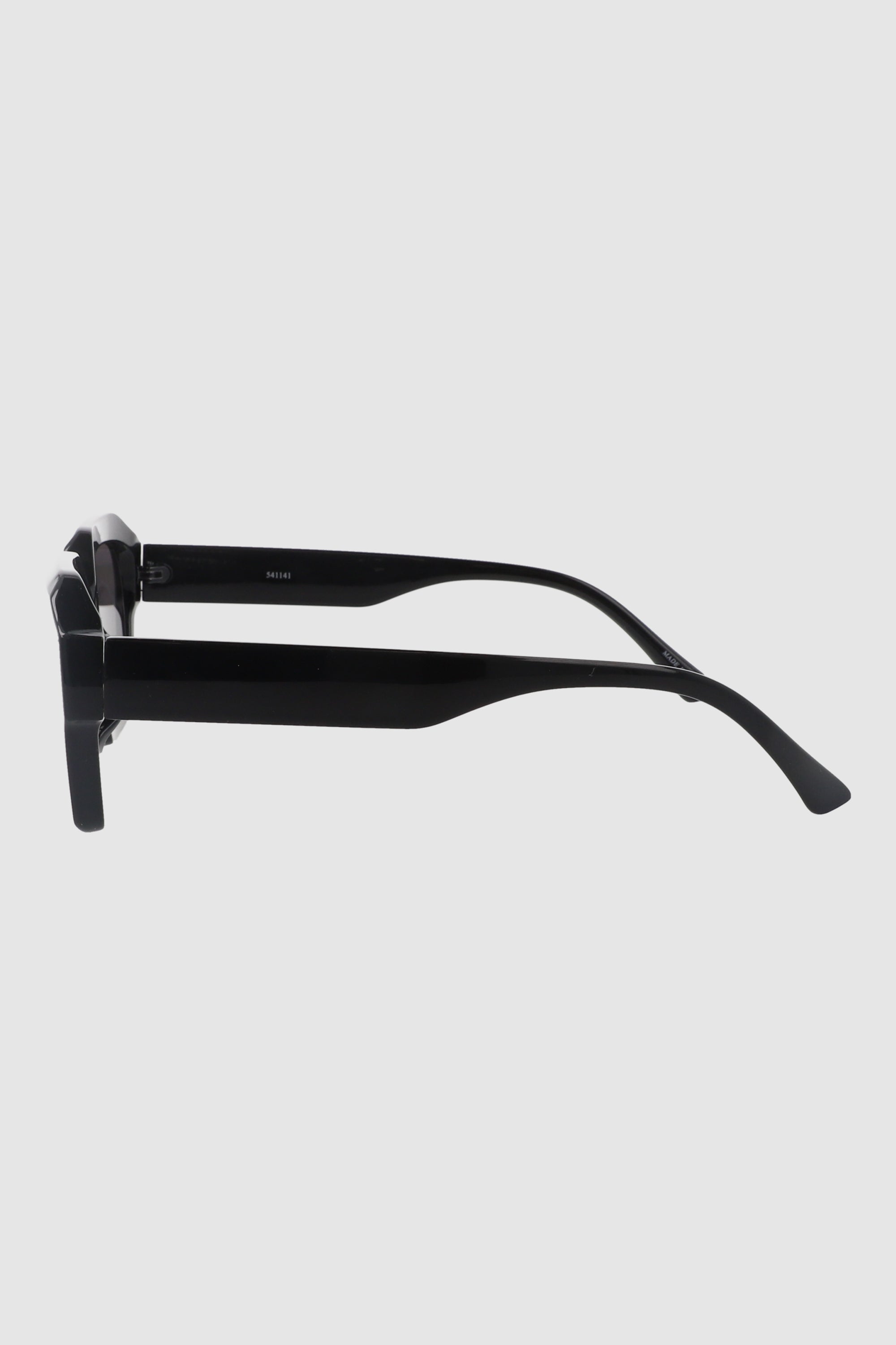 Rectangular geometric lenses BLACK