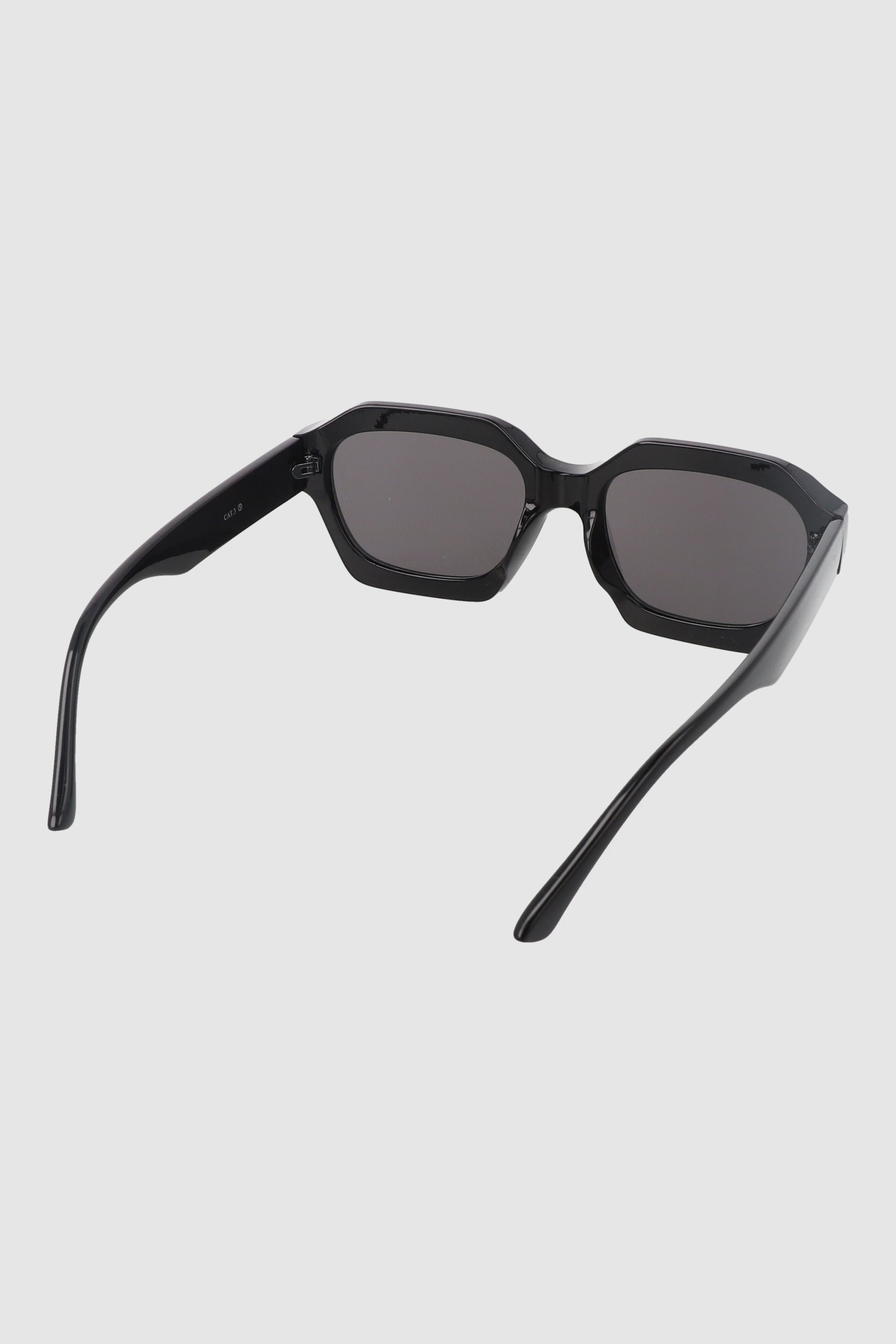 Rectangular geometric lenses BLACK