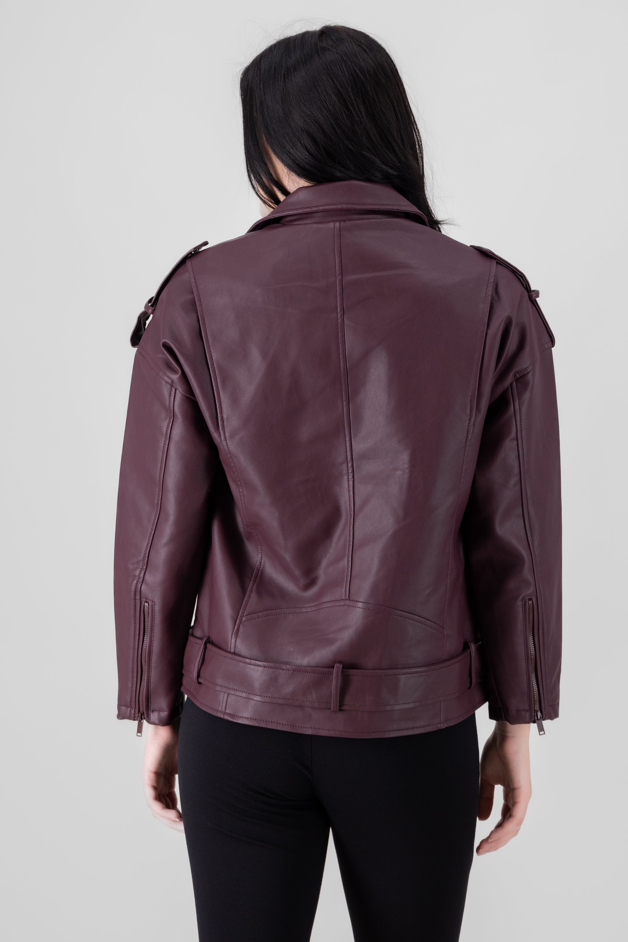 Moocolor Oversized Biker Chamarra CAME