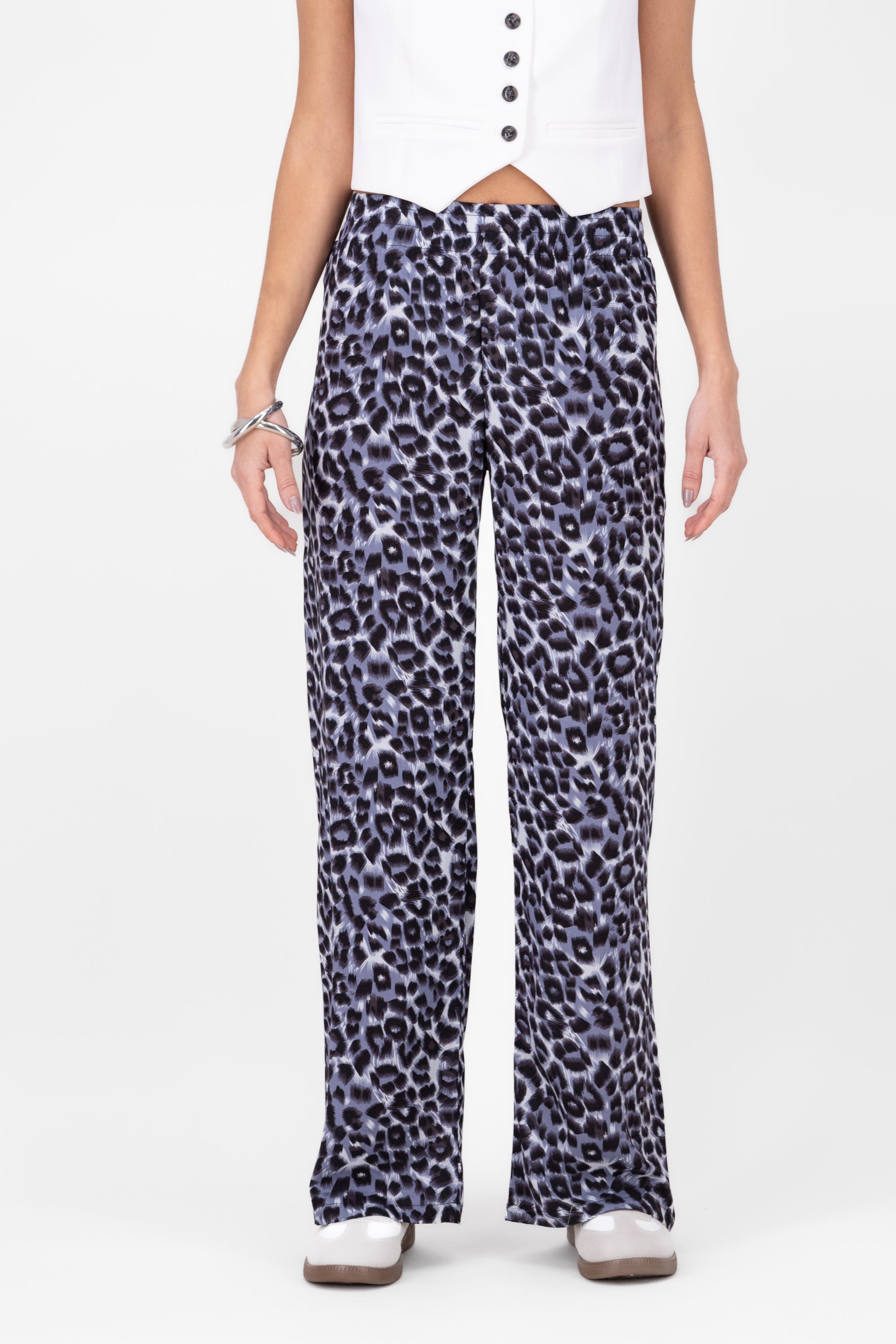 Pantalon animal print AZUL COMBO