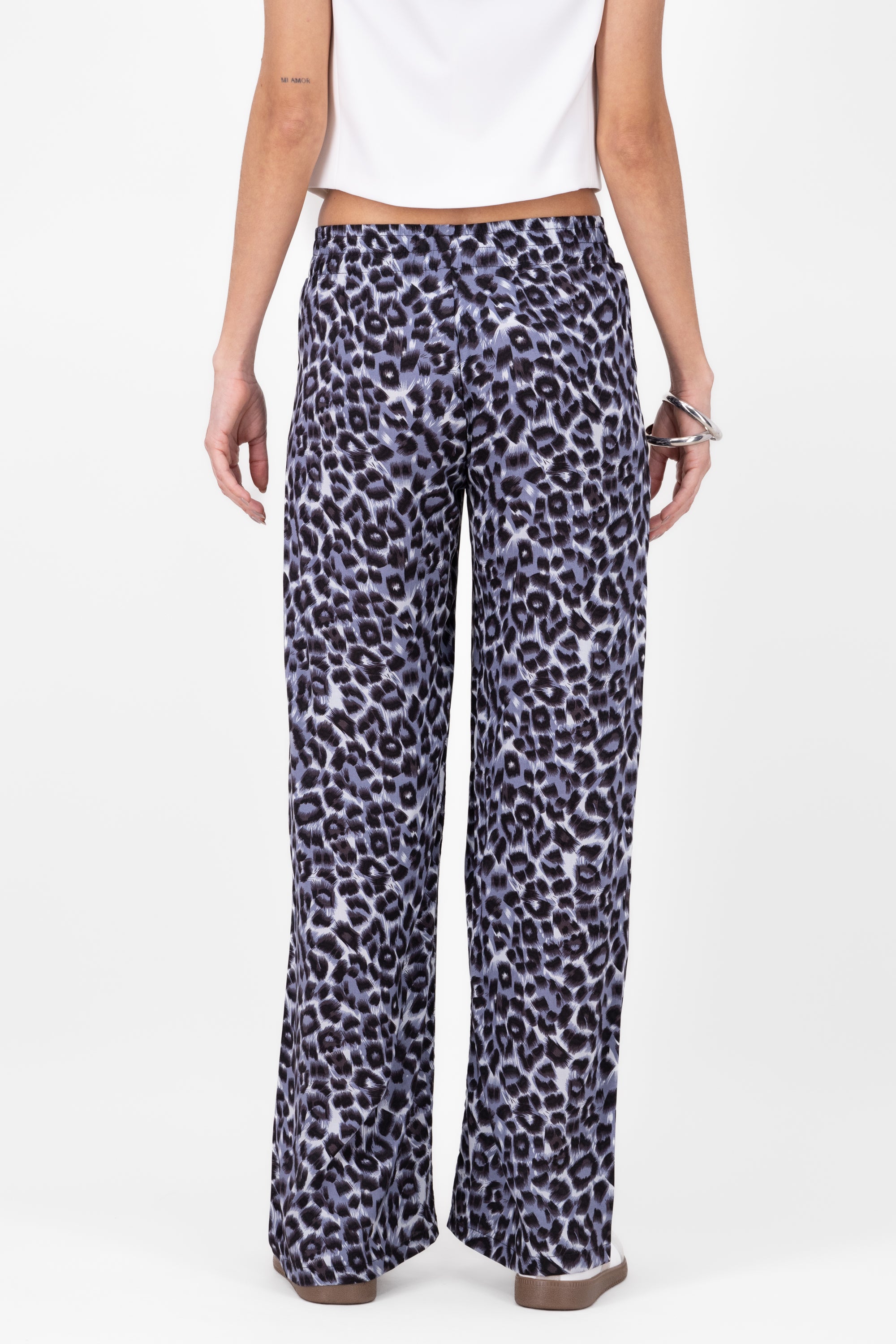 Pantalon animal print AZUL COMBO