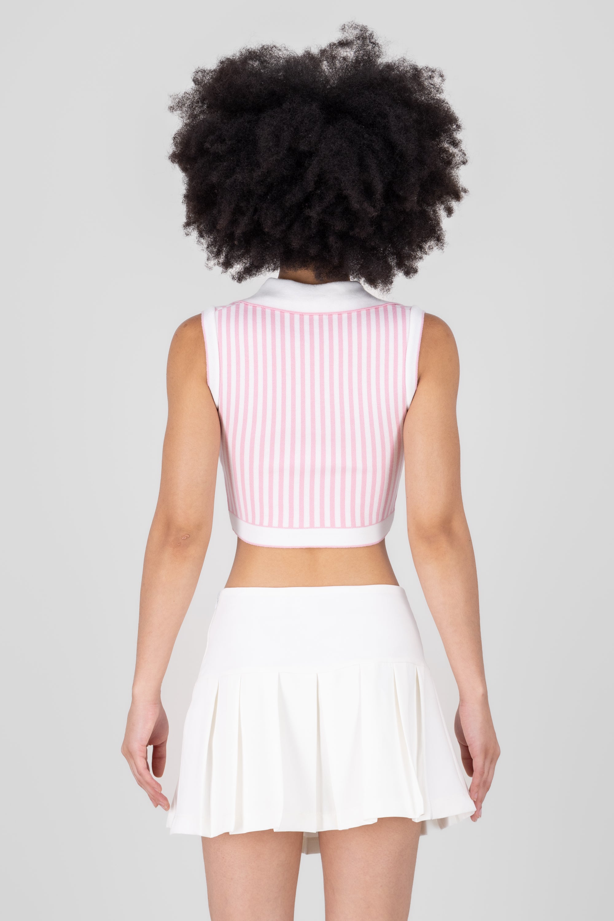 Top Tissue Pole stripes Rosa Combo