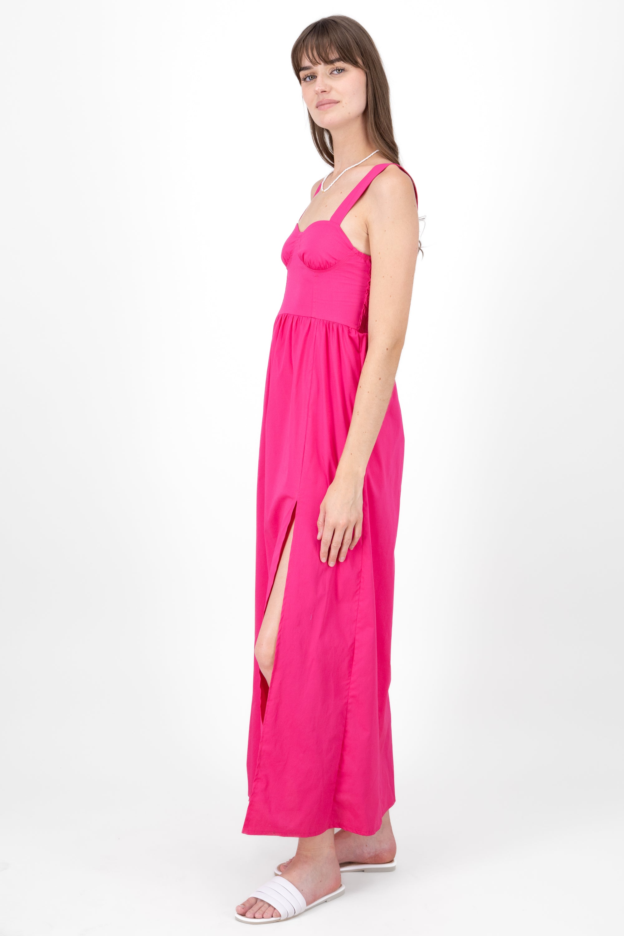 Vestido maxi tirantes detalle copas FIUSHA