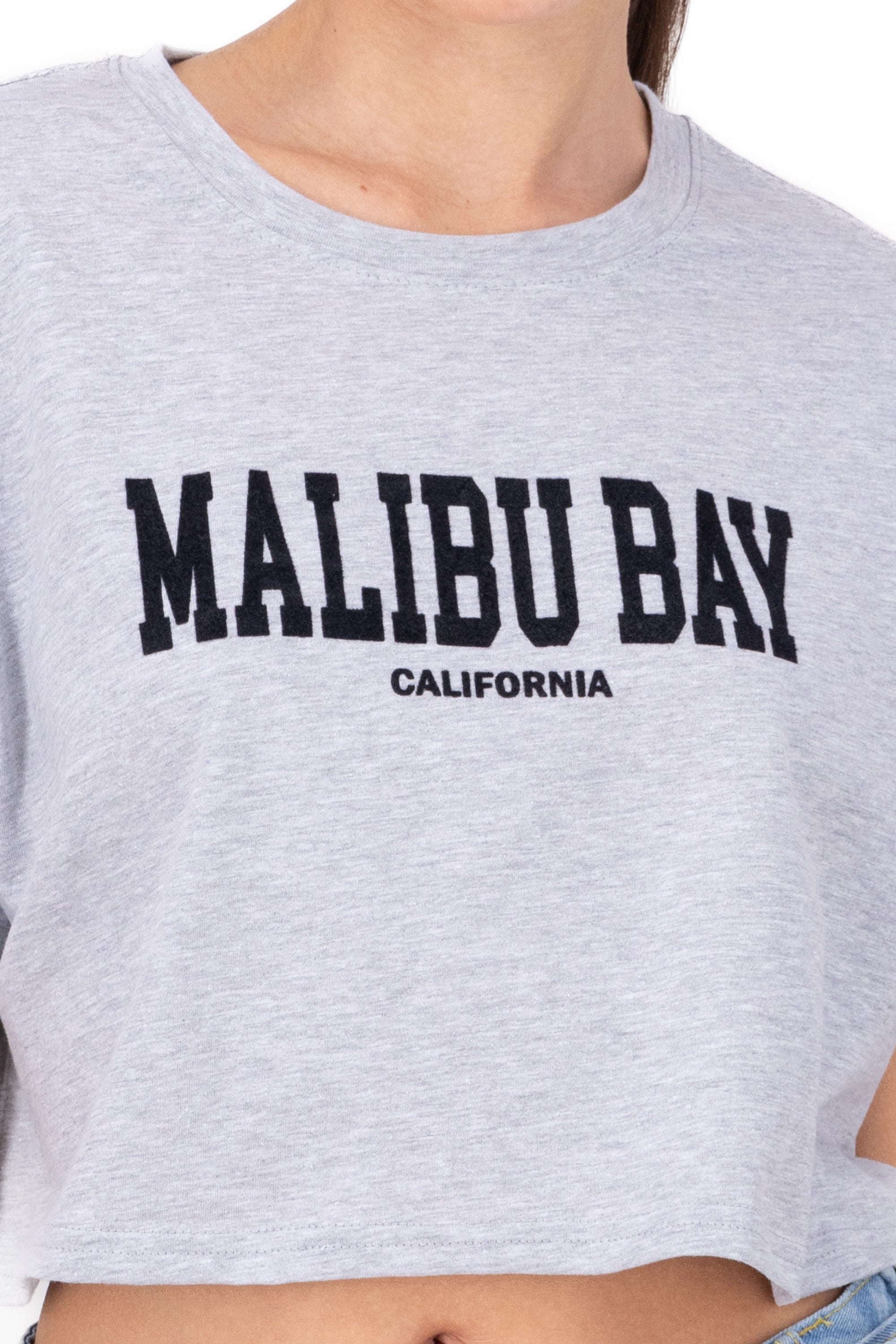 Crop Malibu shirt GREY