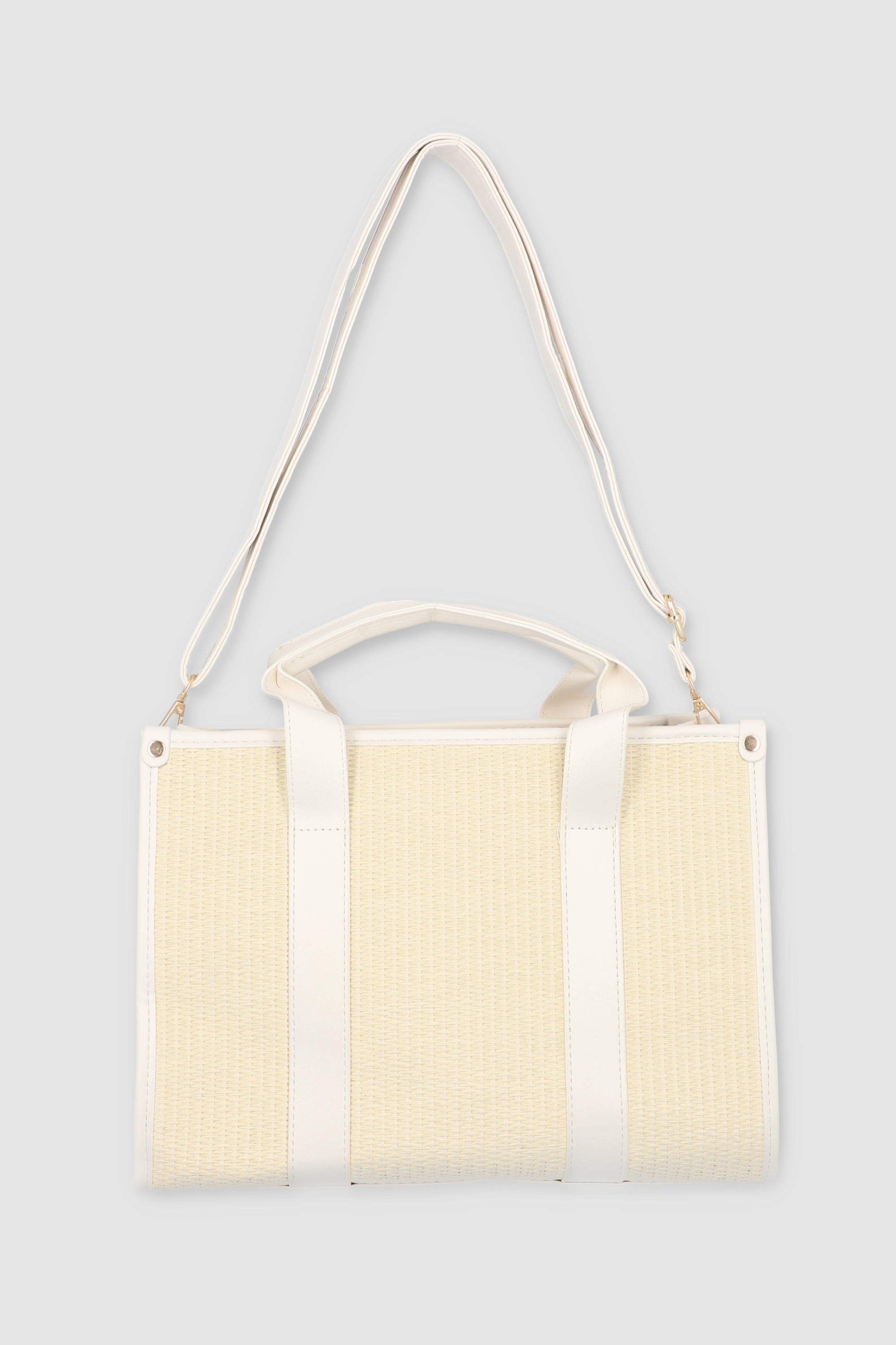 Structured Tote Bag L BEIGE