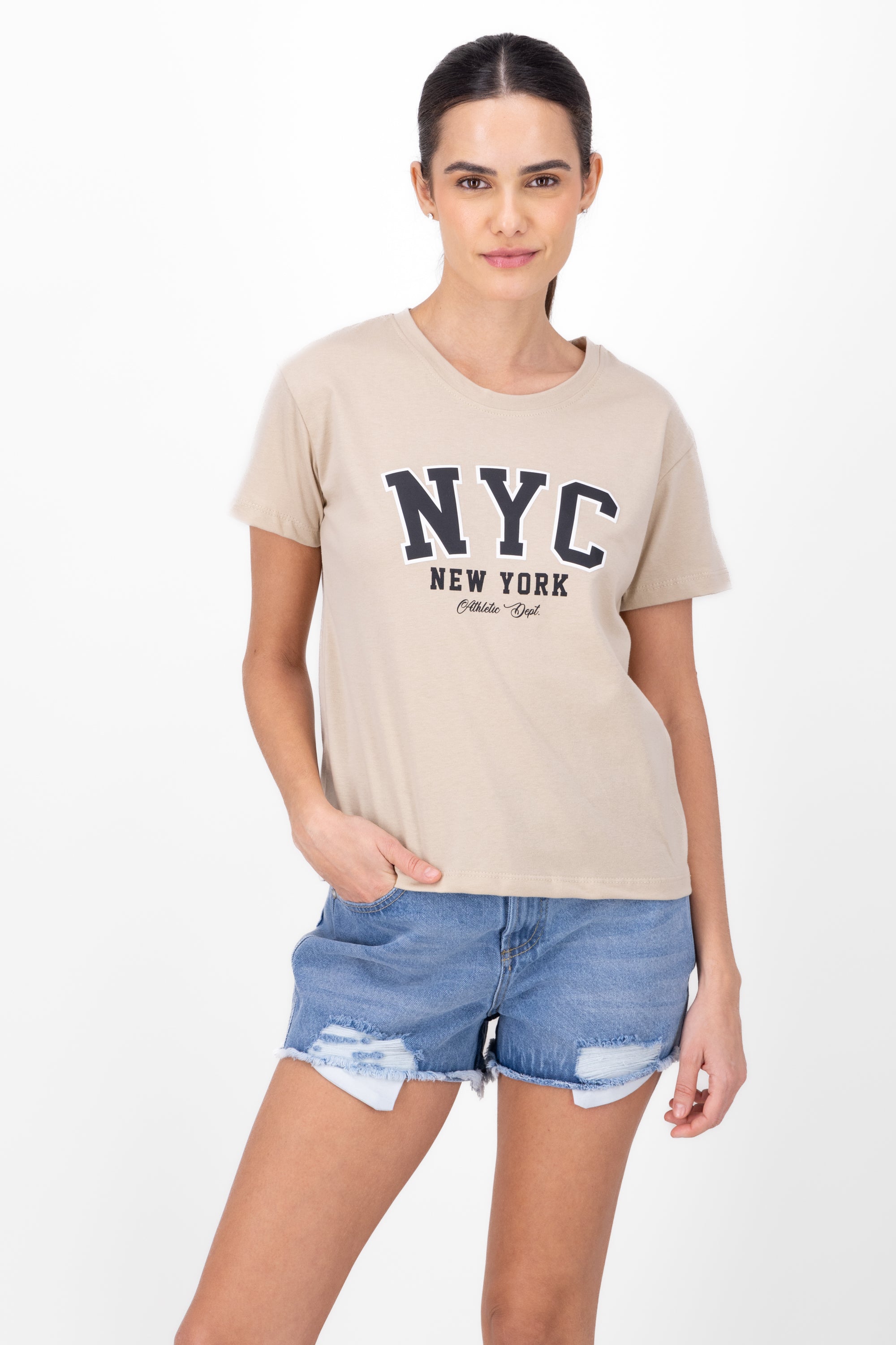 NYC shirt relief BEIGE