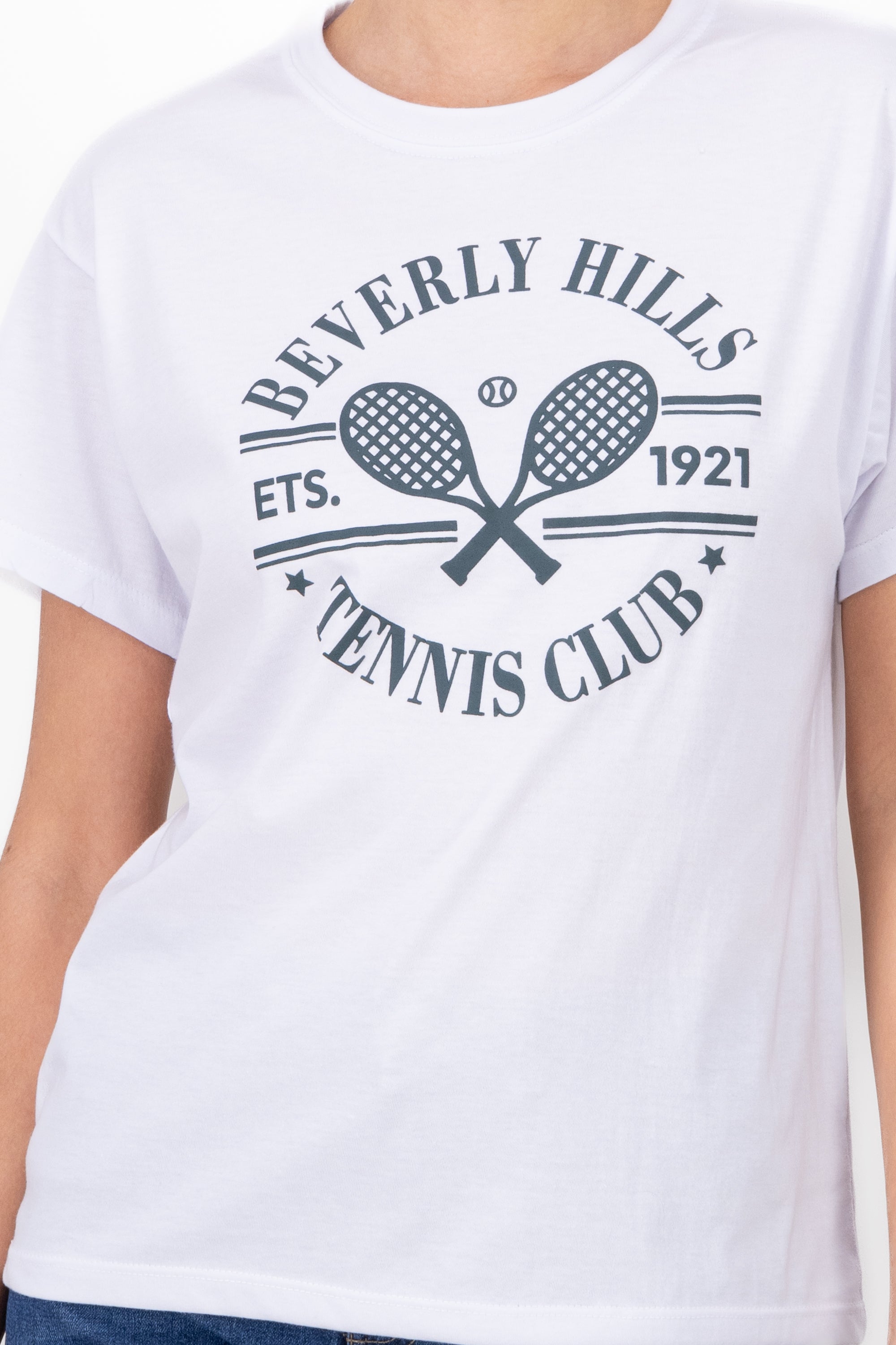 Oversized Beverly Hills shirt WHITE