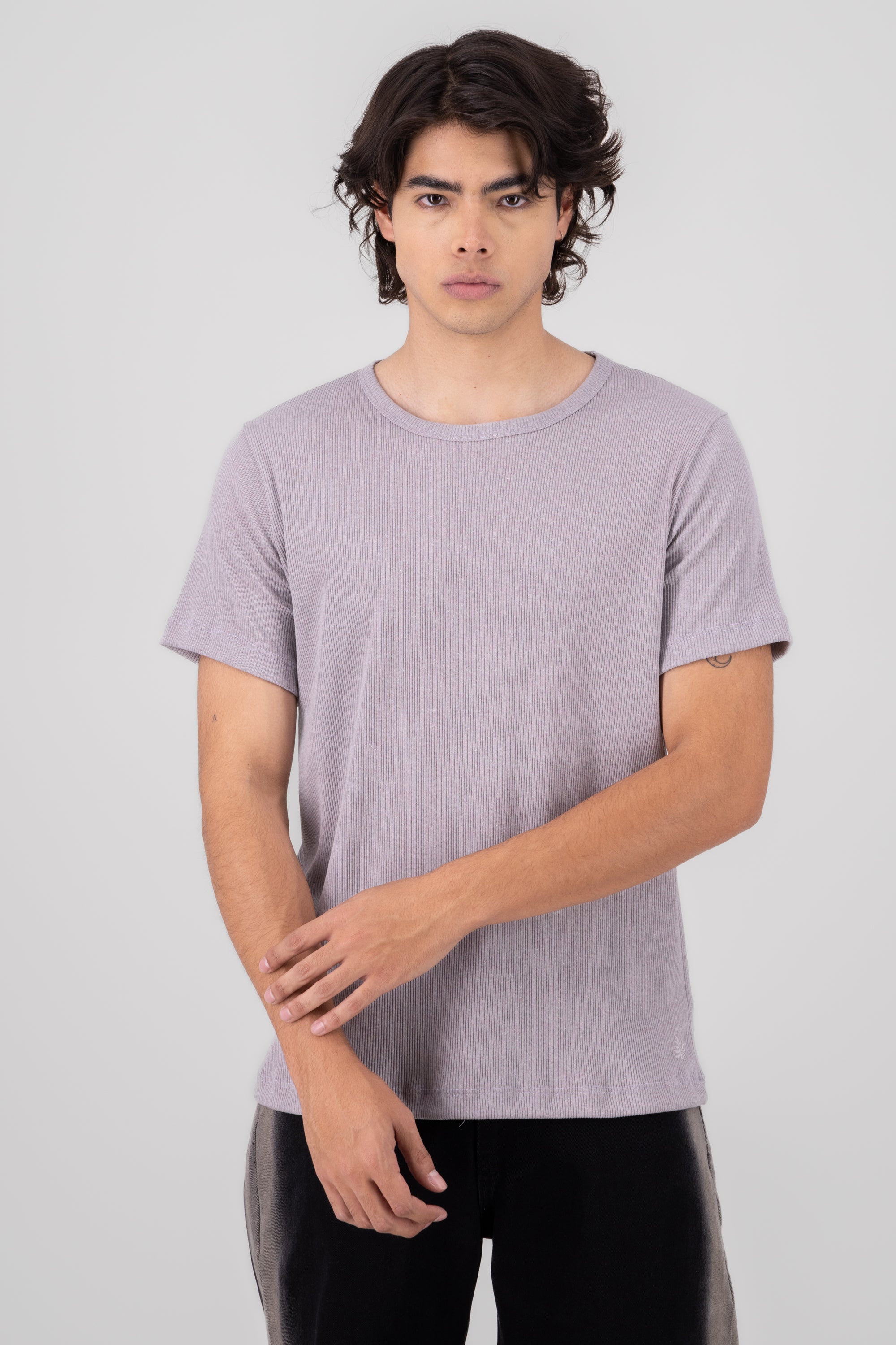Playera Básica Manga Corta Recover GRIS