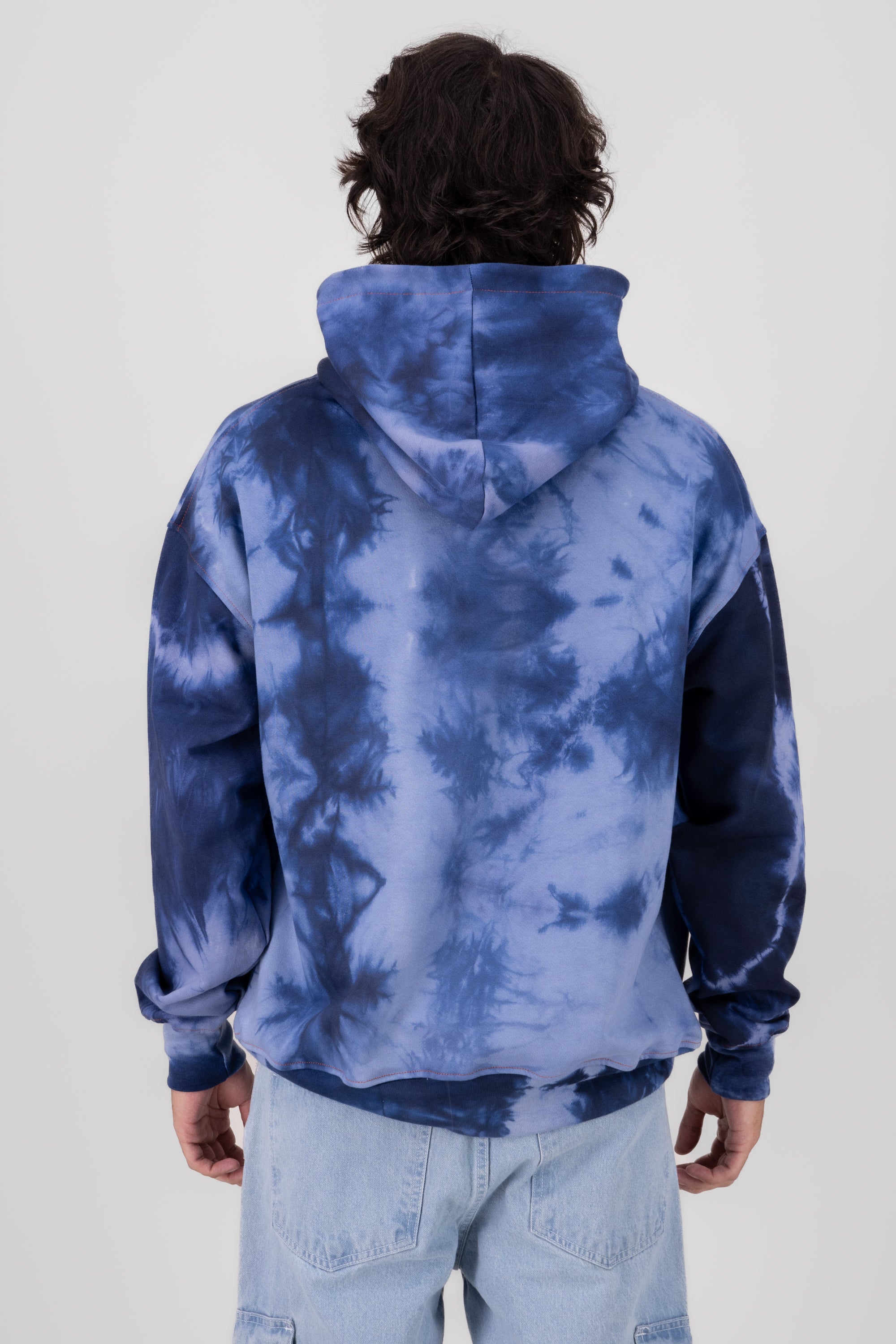 Long sleeve effect sweatshirt Fire Blue King Combo