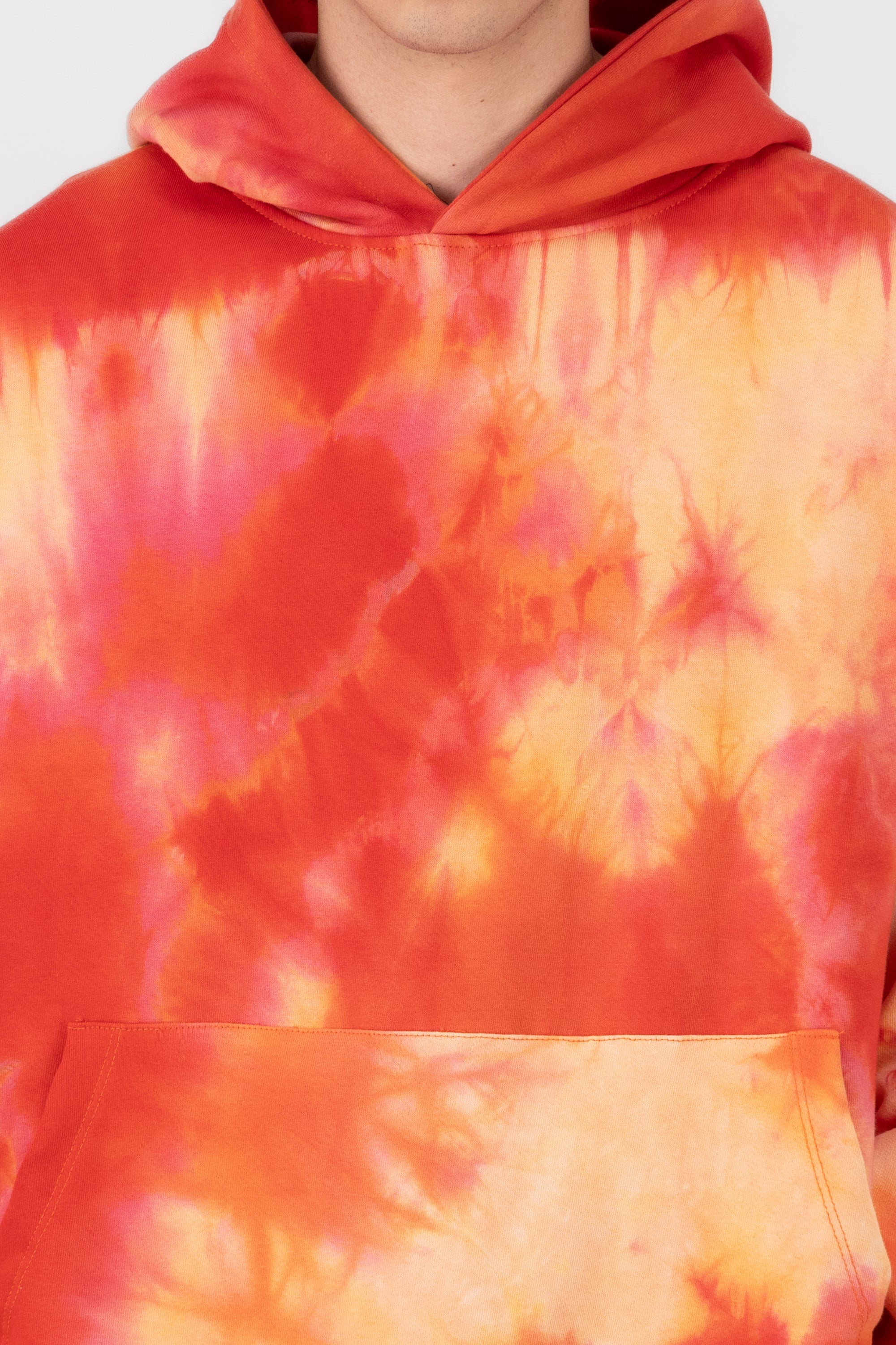 Long sleeve effect sweatshirt Fire Burned red