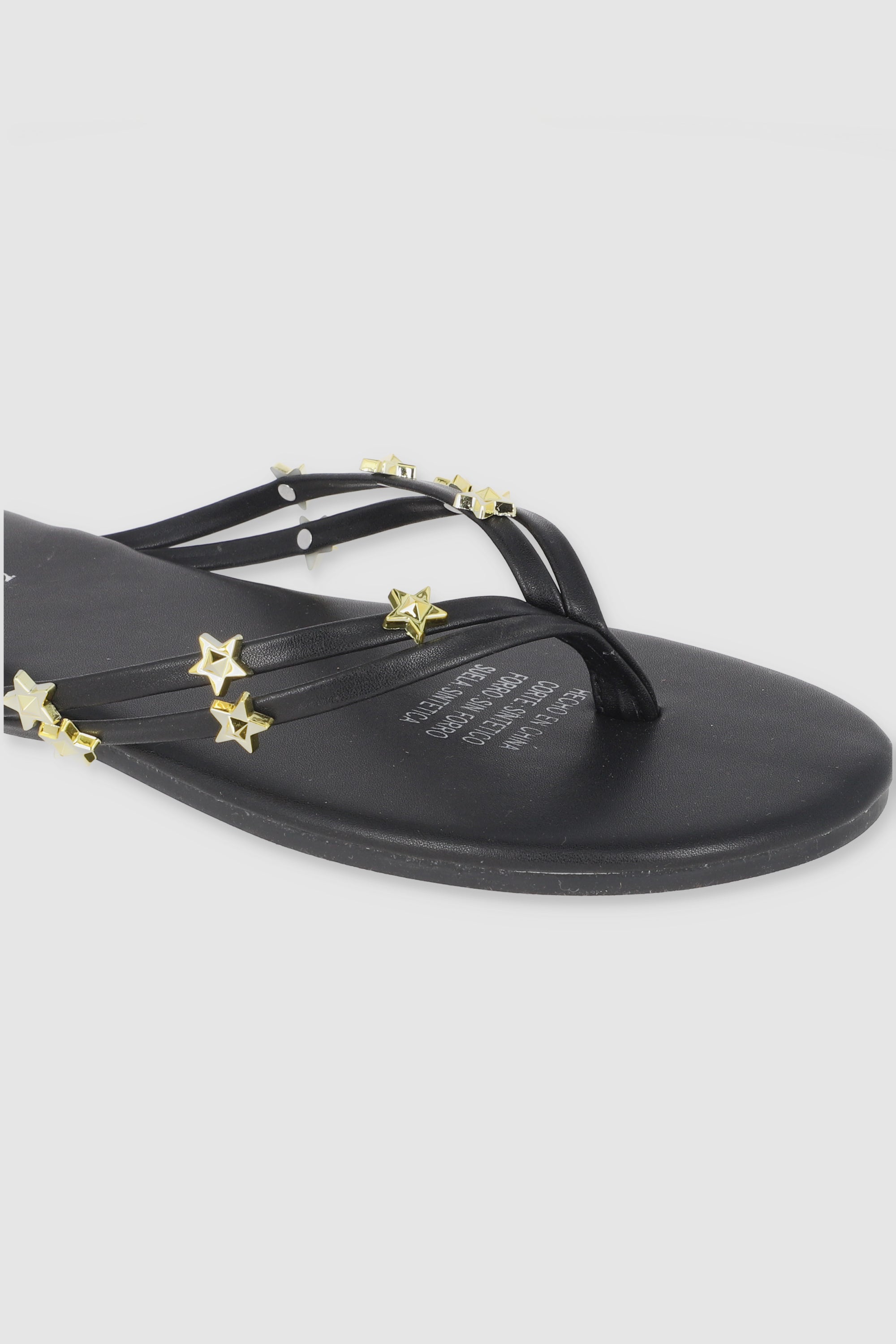 Flip flop stars pu BLACK