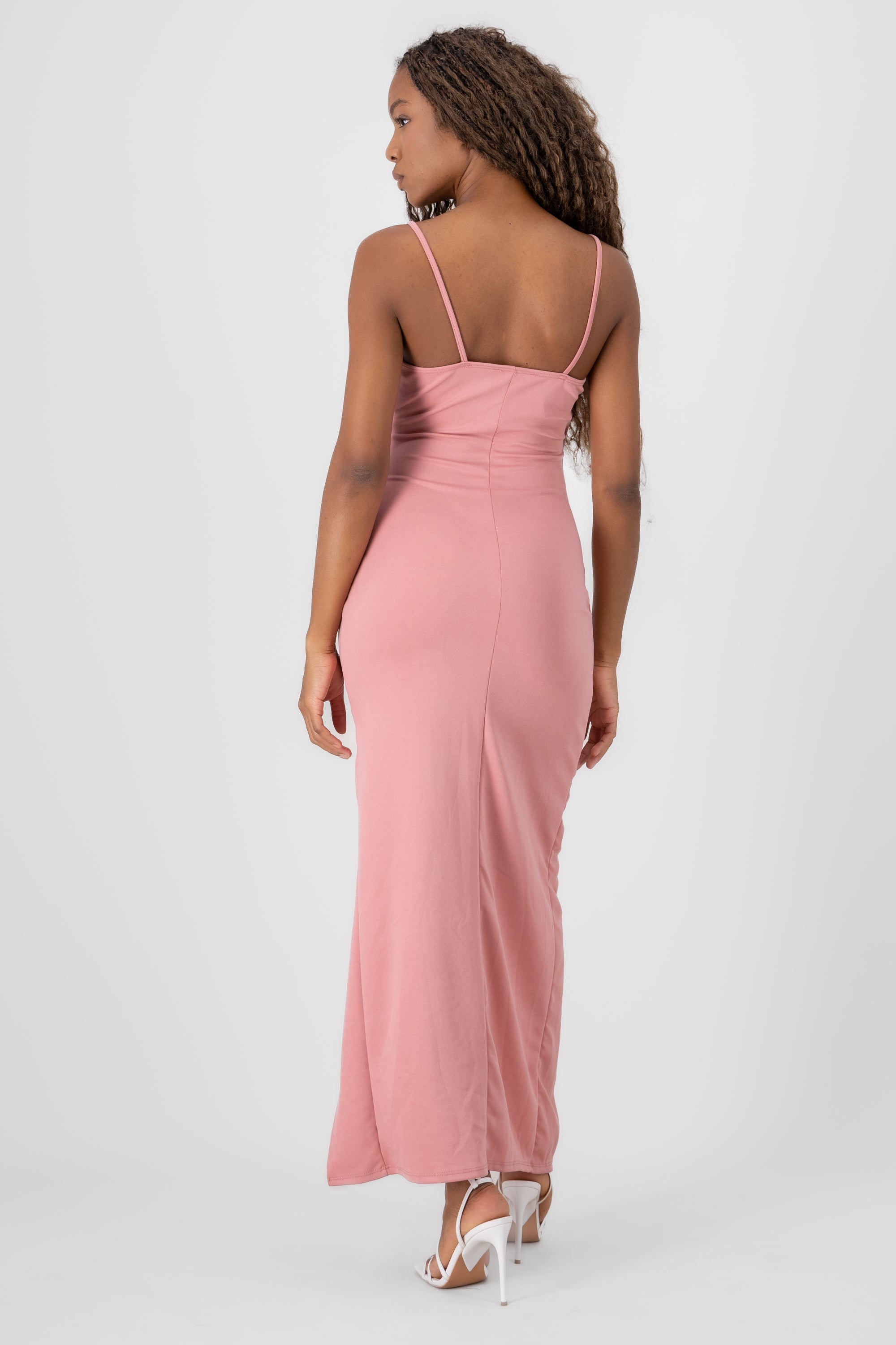 Vestido maxi cruce drapeado MALVA