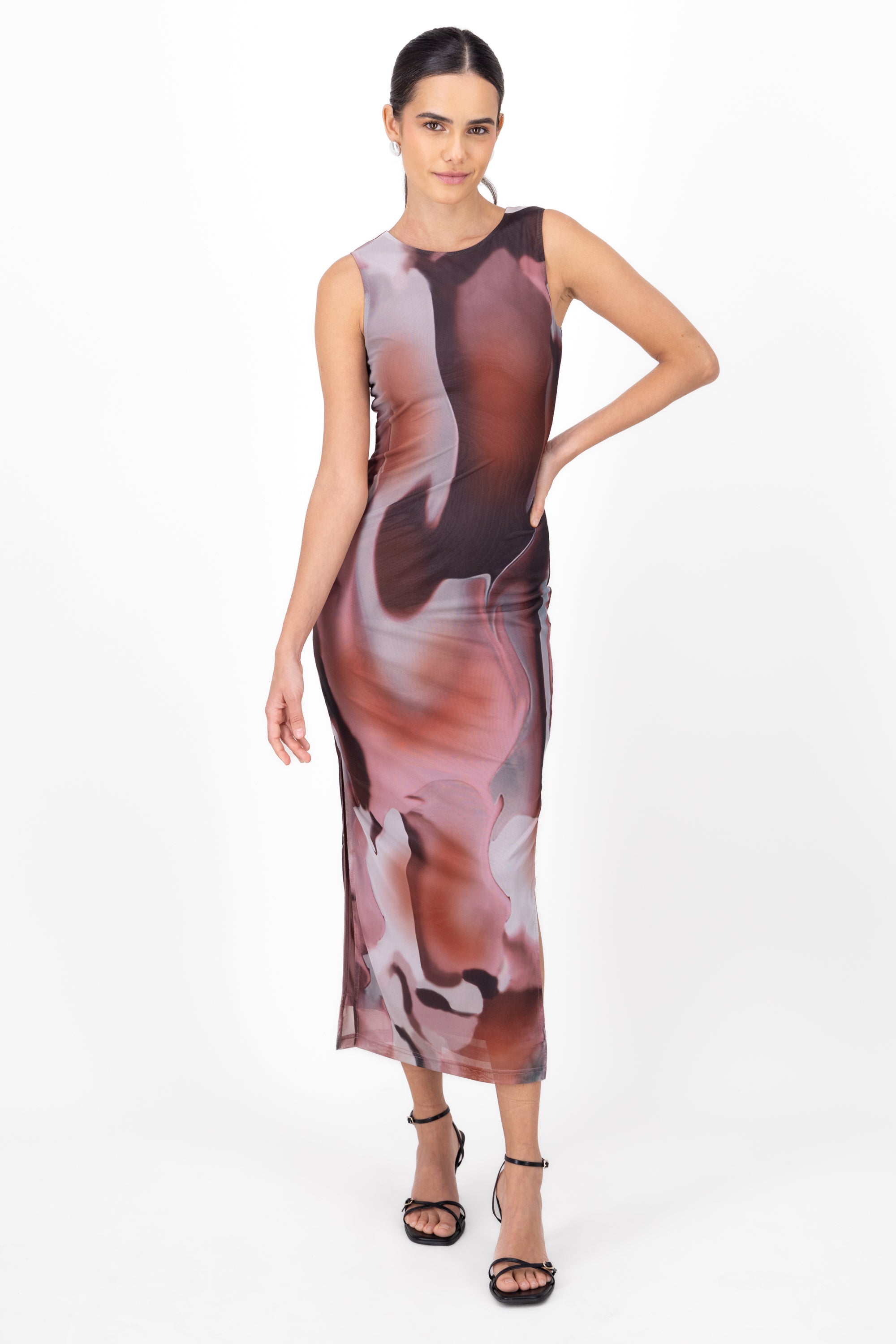 Vestido maxi mesh VINO COMBO