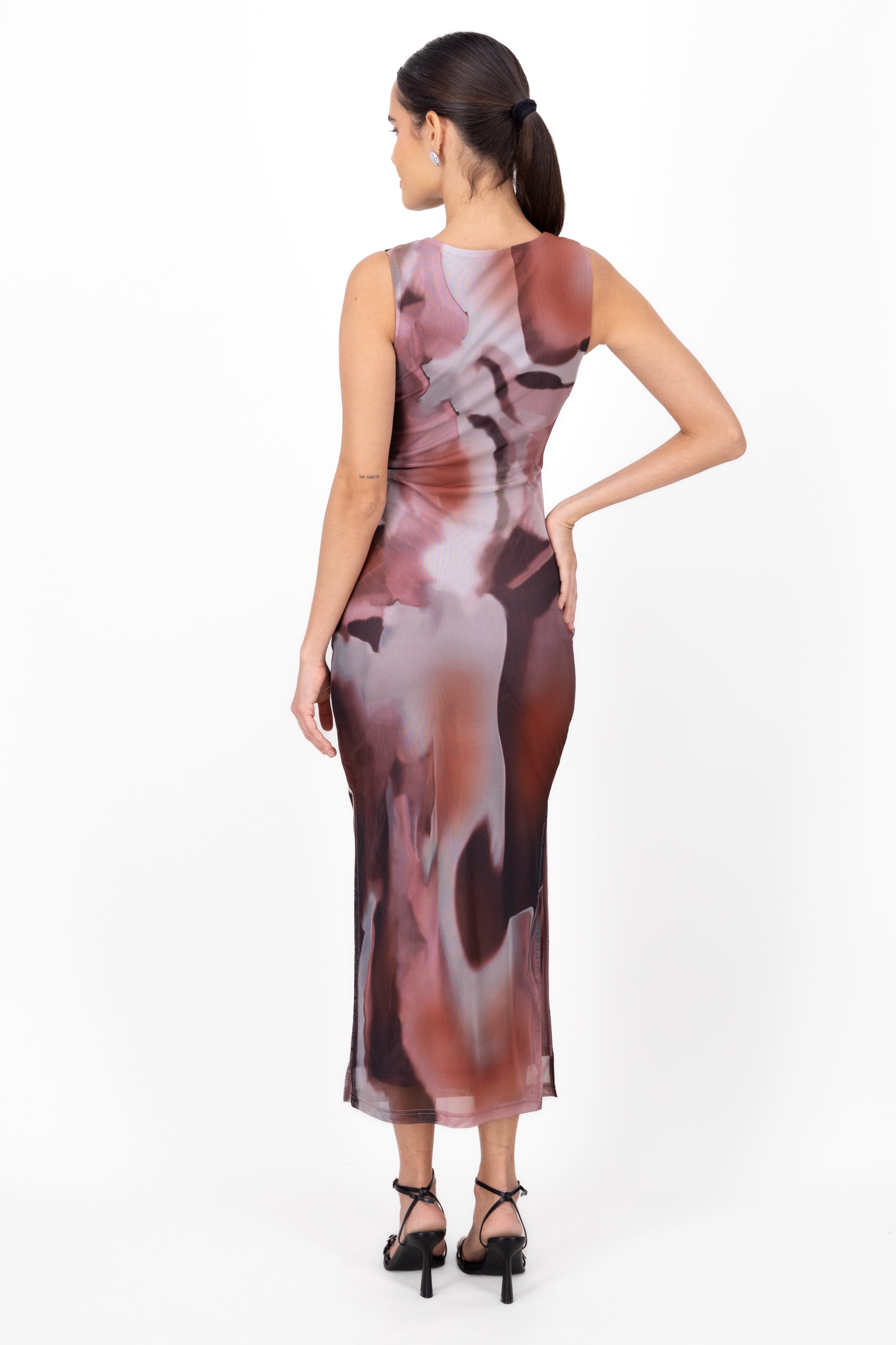 Vestido maxi mesh VINO COMBO