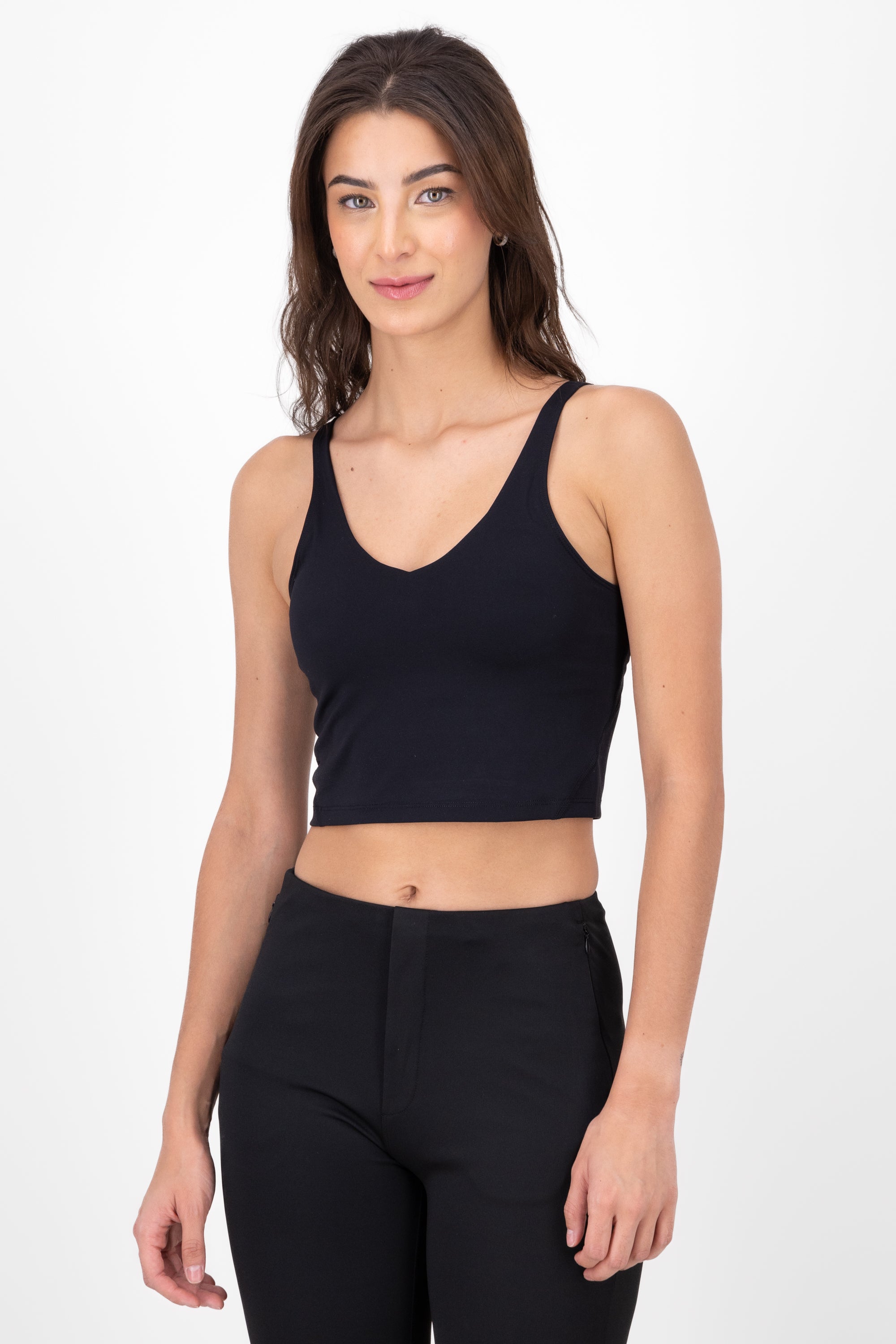 Top Active Double Fabric With Hypsters Cup BLACK