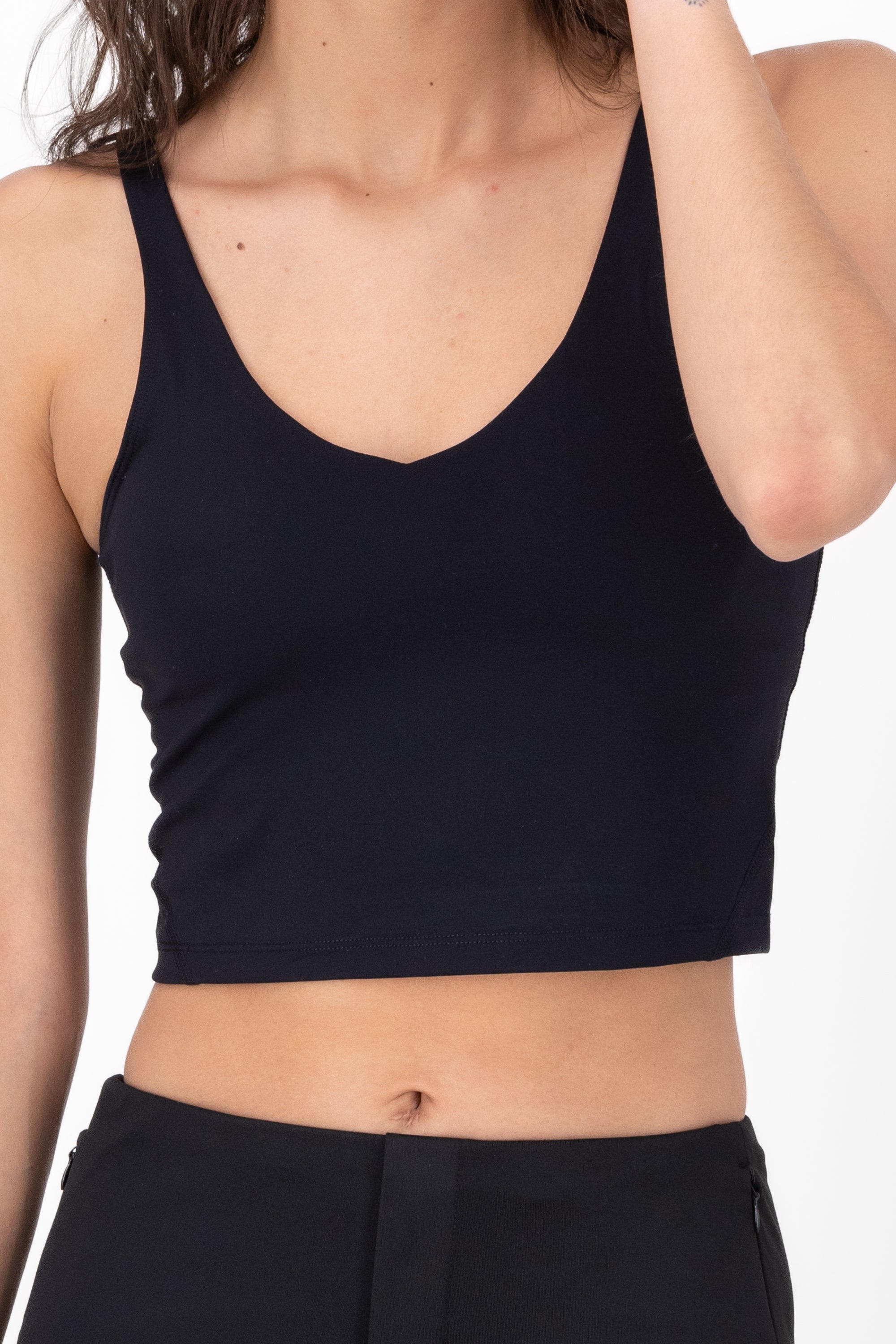 Top Active Double Fabric With Hypsters Cup BLACK