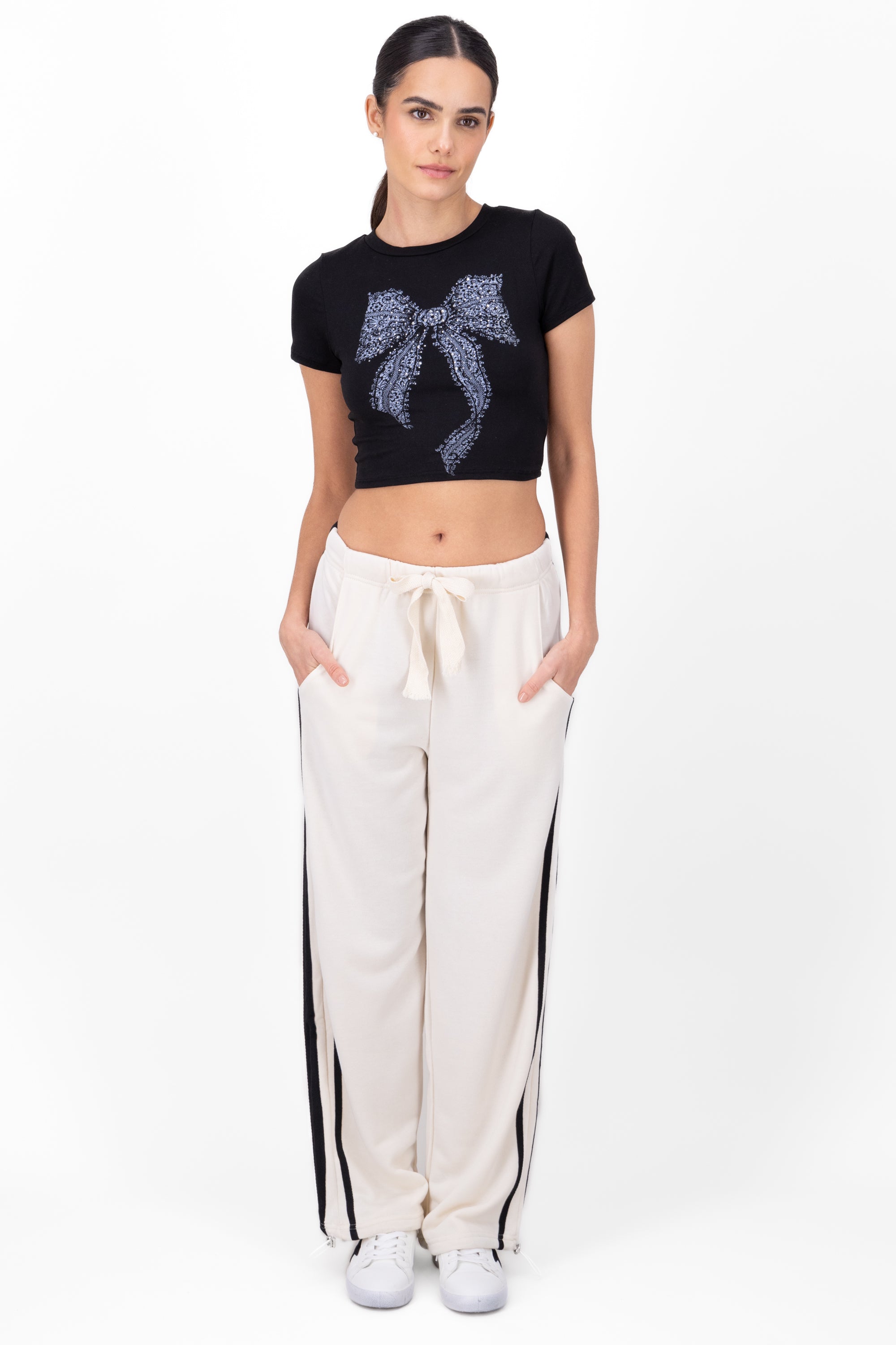 Broad Rays Pants Contrast CREAM