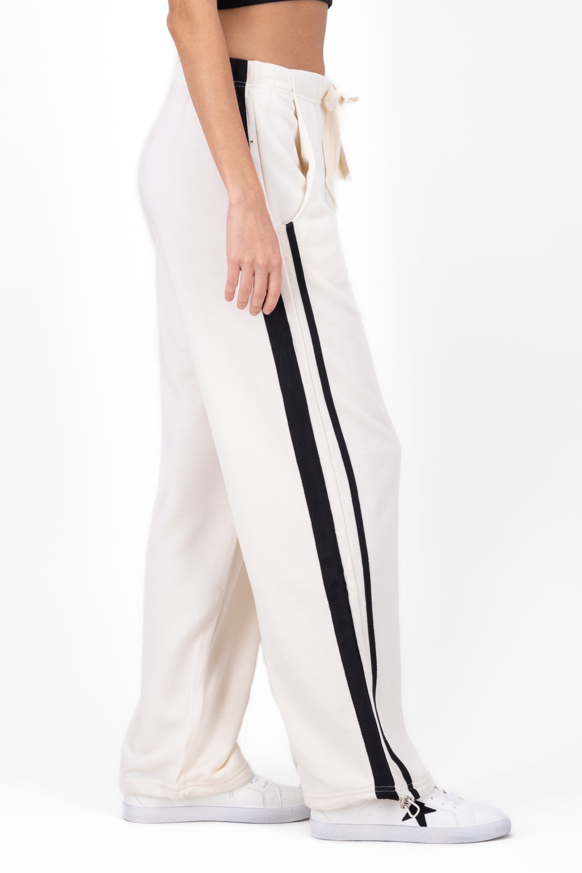 Broad Rays Pants Contrast CREAM