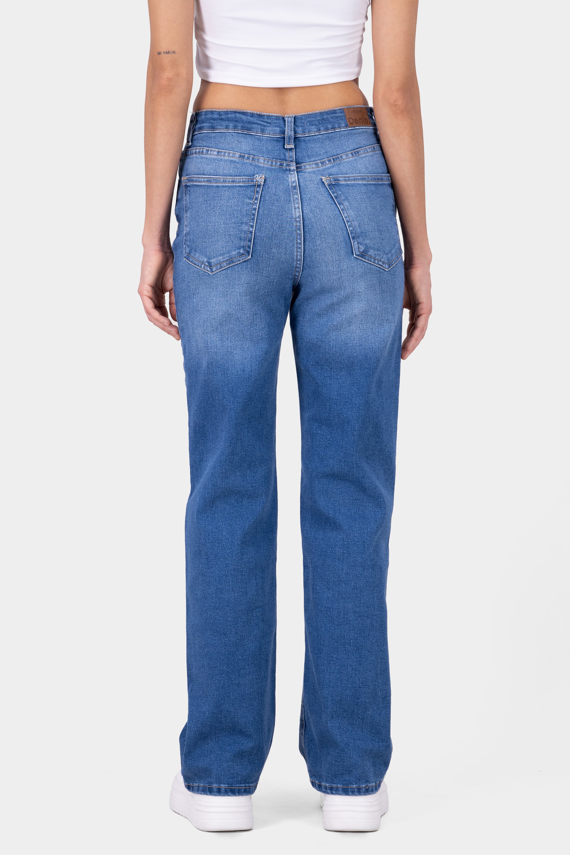 Basic Straight jeans Middle Stone