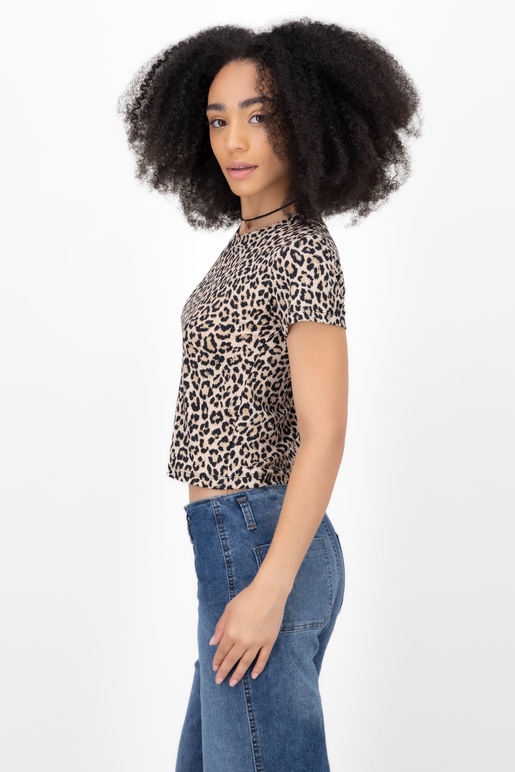 Playera Animal Print CAFE COMBO