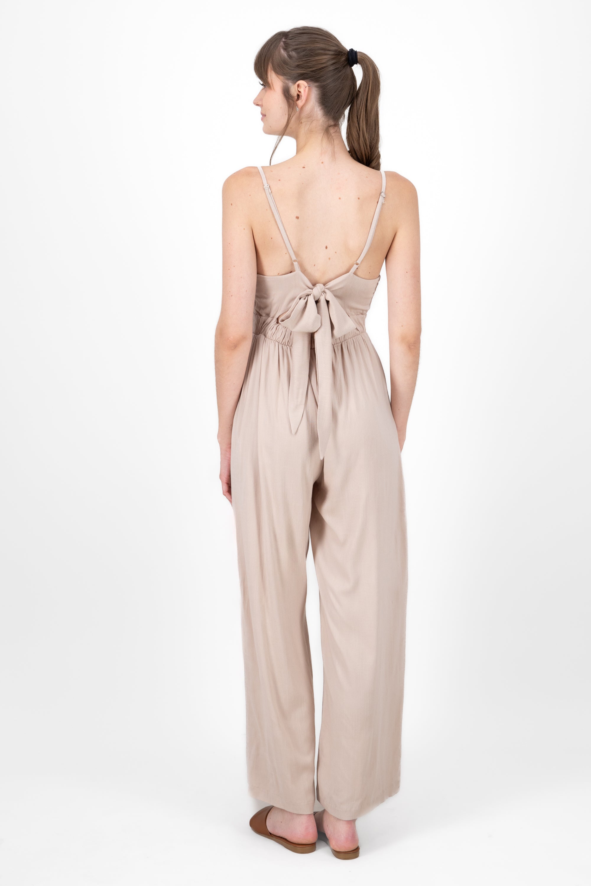 Jumpsuit Liso Tirantes BEIGE