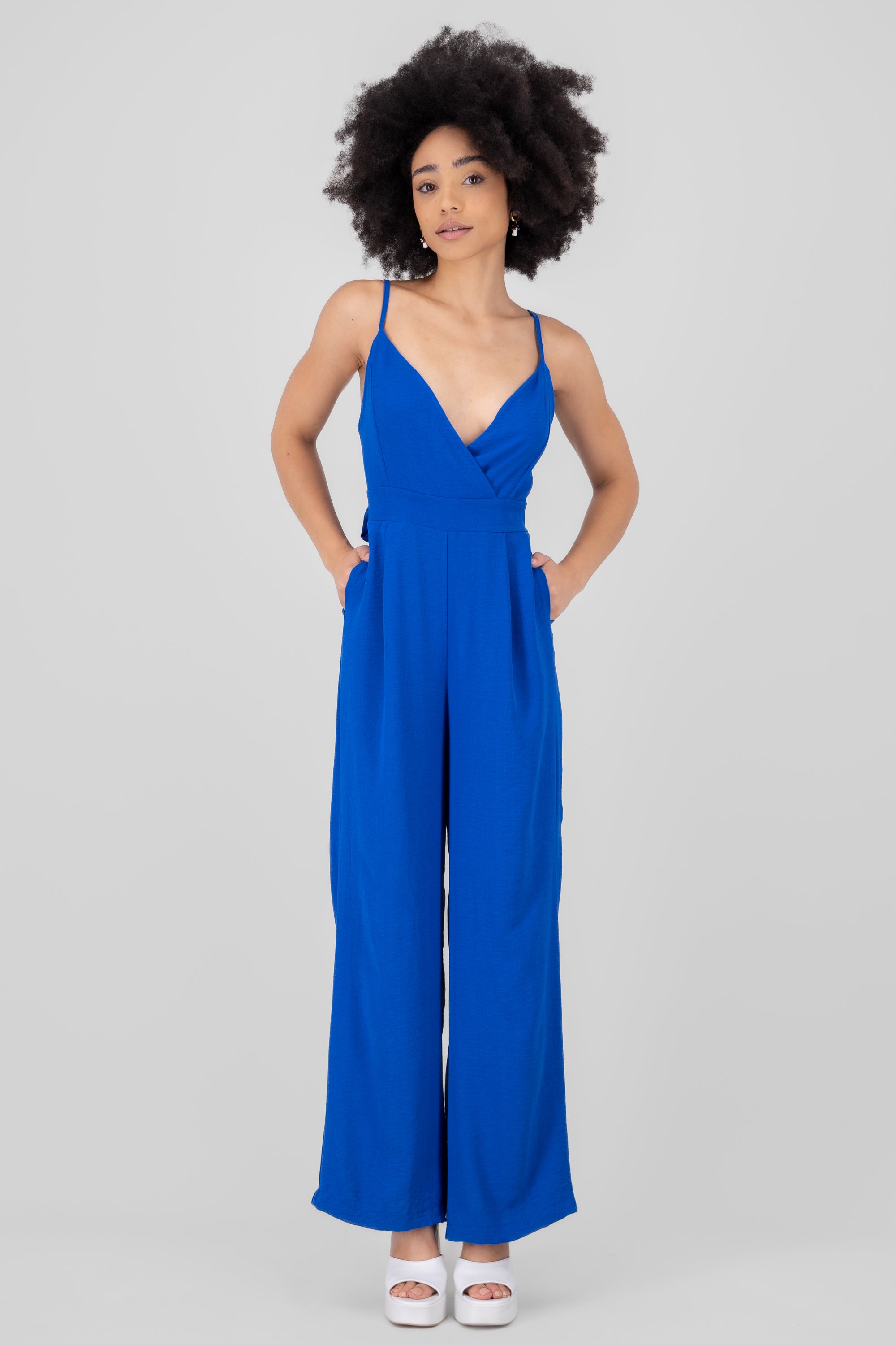 Jumpsuit Liso Tirantes AZUL REY