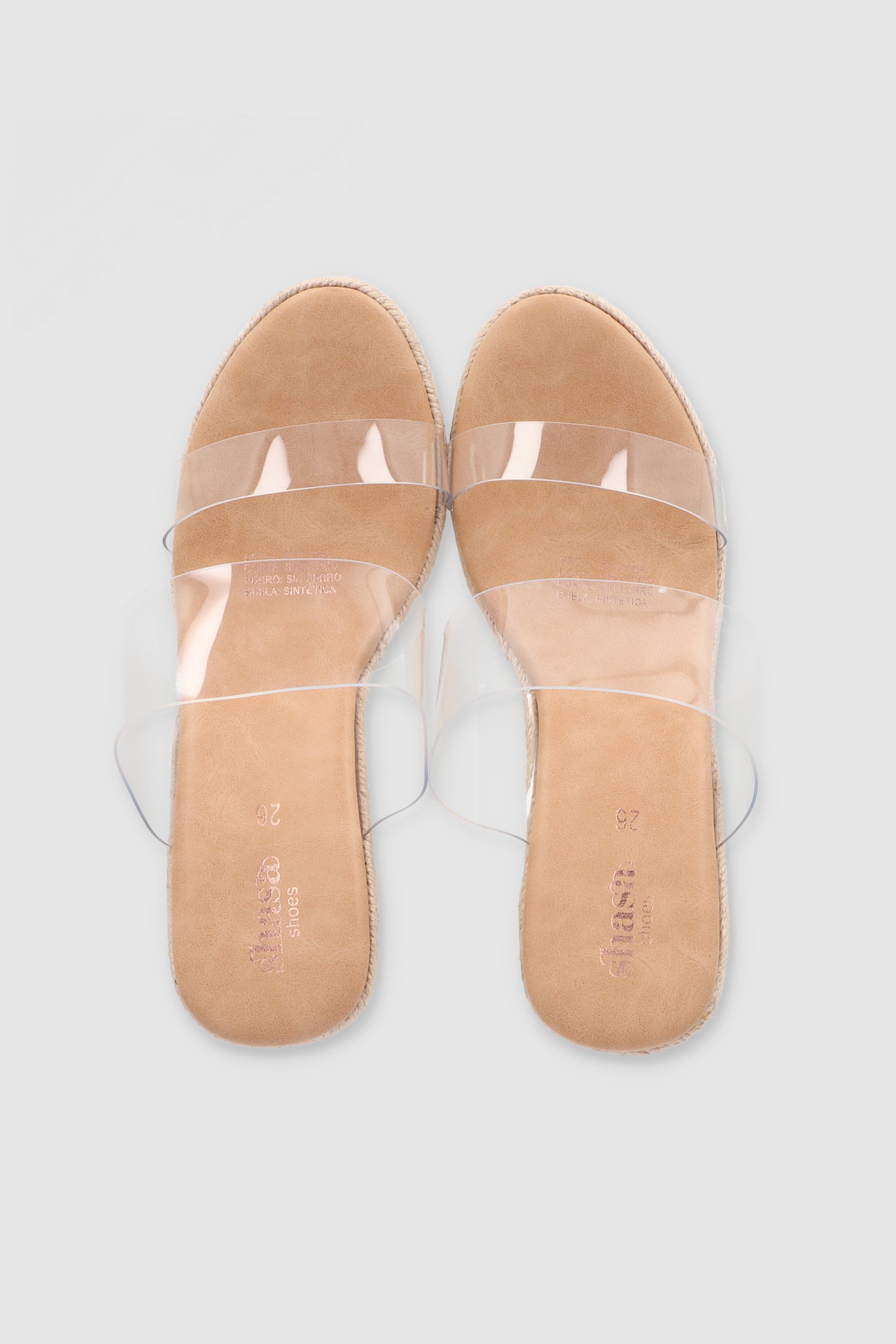 Wedge two transparent strips TRANSPARENT