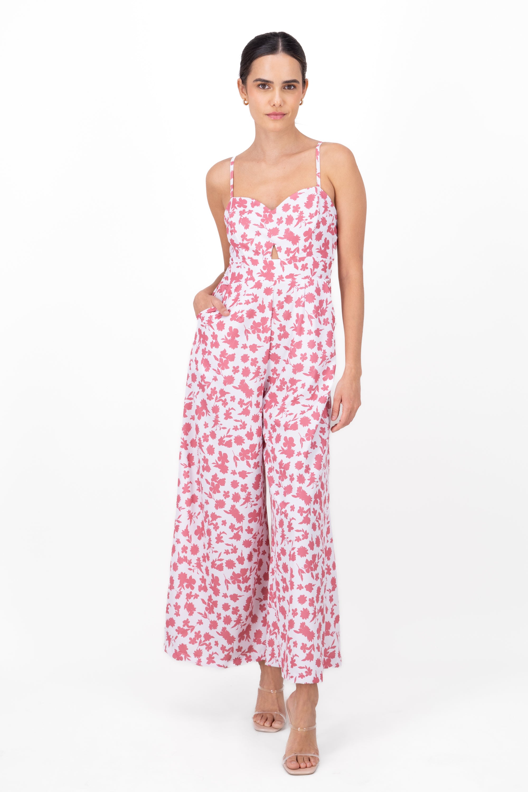 Jumpsuit estampado flores ROSA COMBO